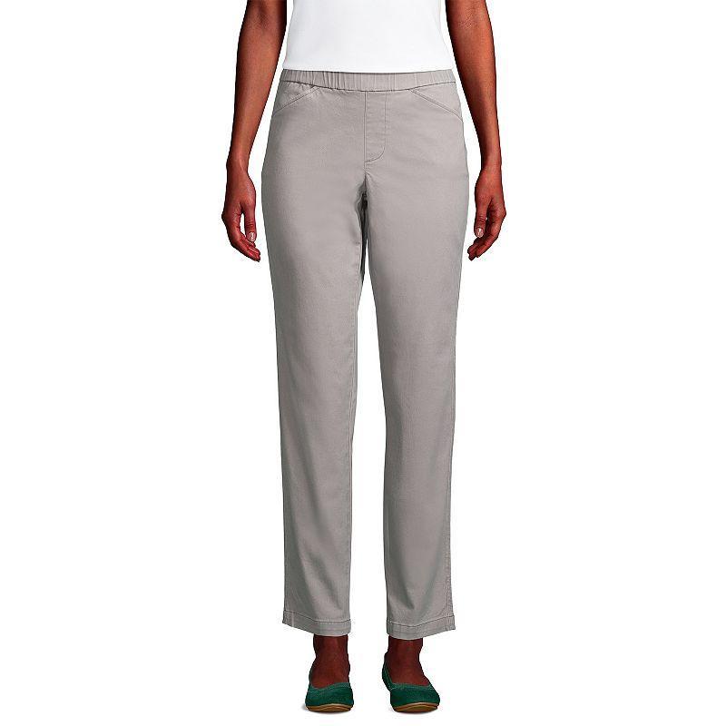 Women's Lands' End Pull-On Chino Ankle Pants, Size: 6, Desert Product Image