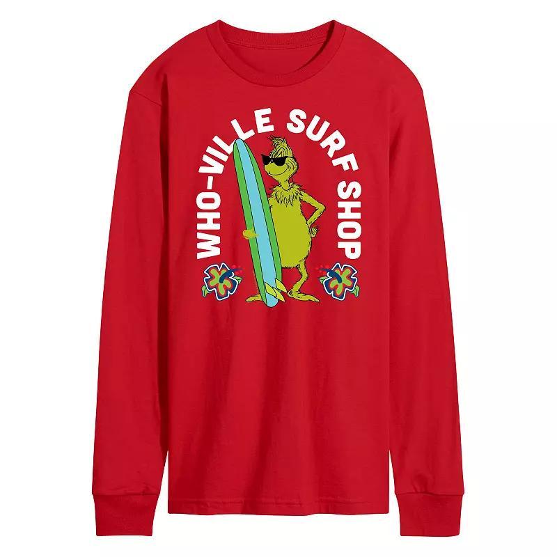 Mens National Lampoons Christmas Vacation Merry Christmas Long Sleeve Graphic Tee Blue Product Image