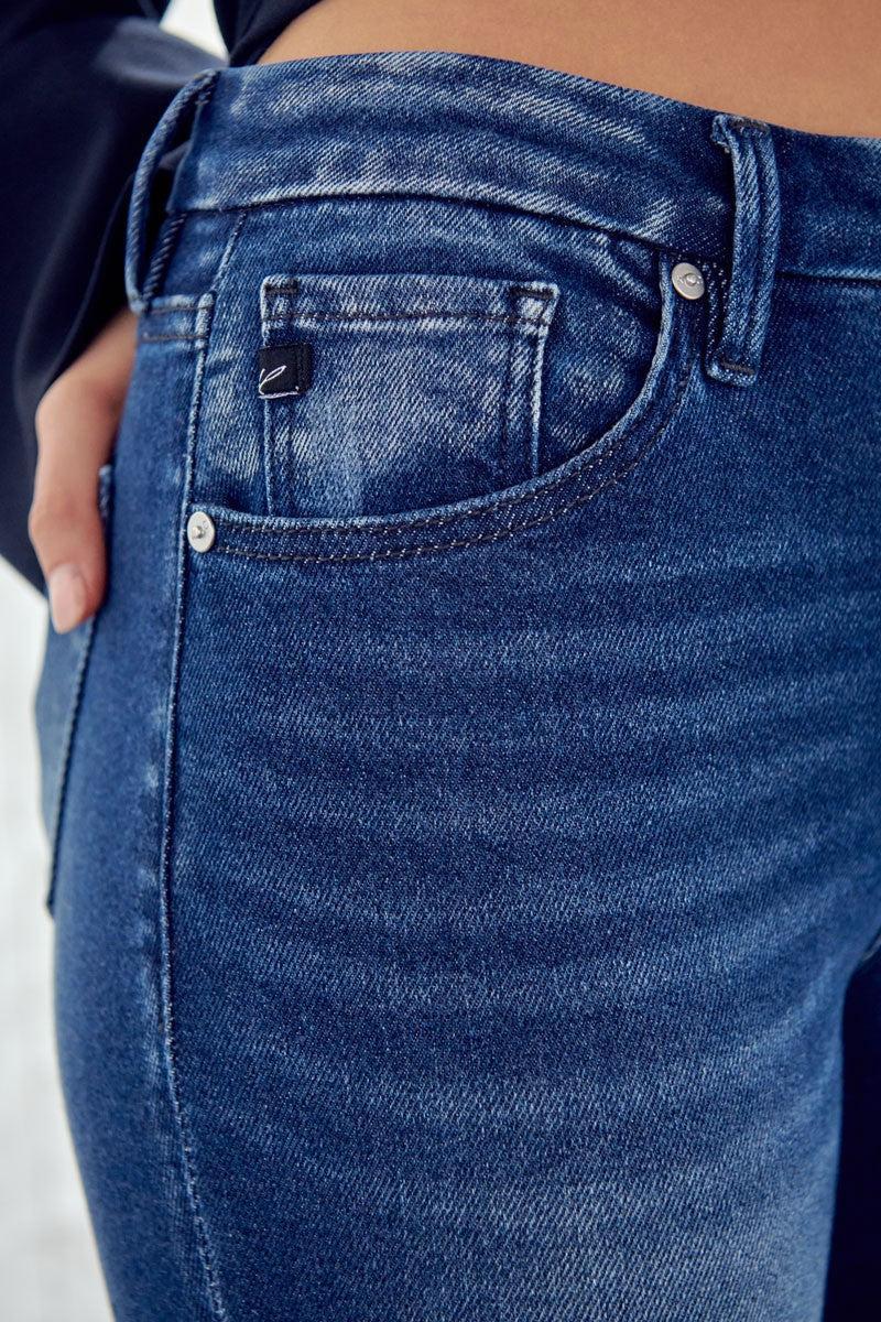 High Rise Button Fly Ankle Skinny Product Image