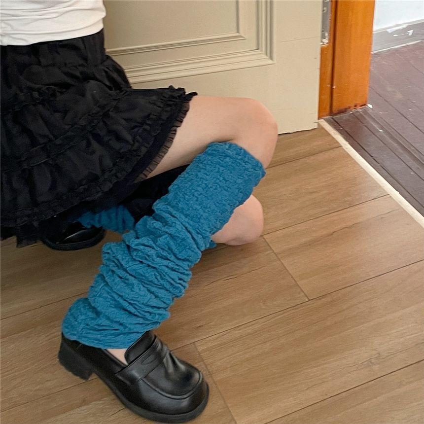 Plain Ruched Leg Warmers Product Image