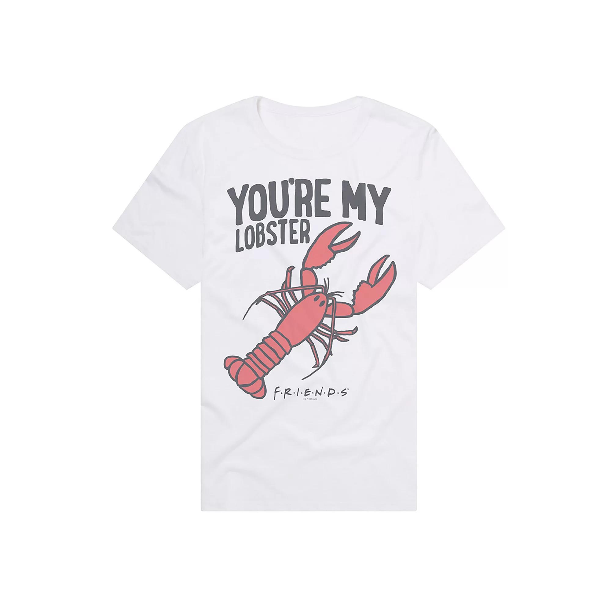 Men's Friends Rachel & Ross You're My Lobster Graphic Tee, Size: Small, White Product Image