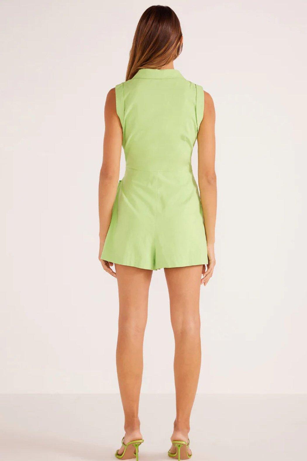 Lucia Wrap Linen Romper Product Image