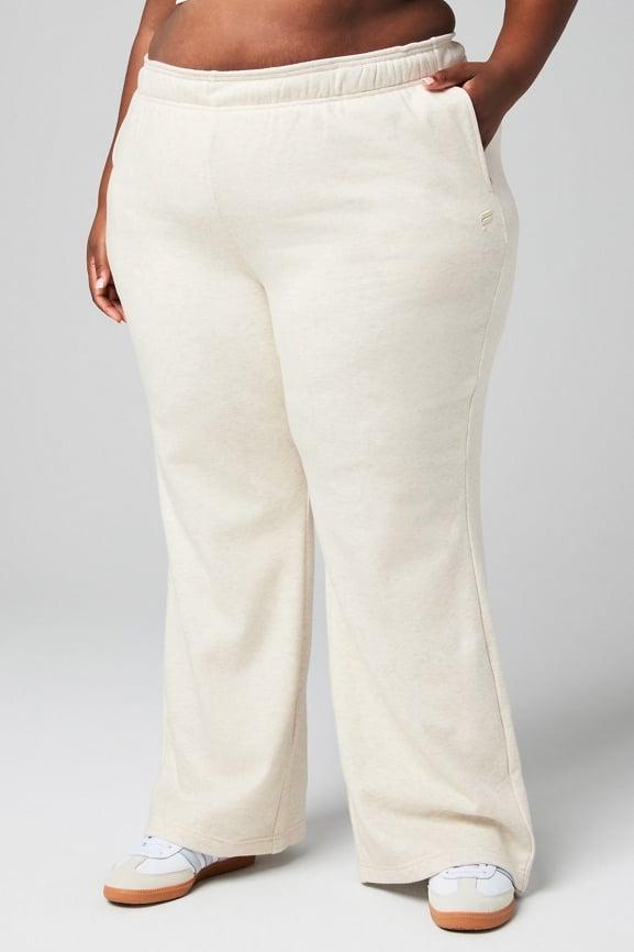 Cozy Fleece Wide Leg Sweatpant Product Image