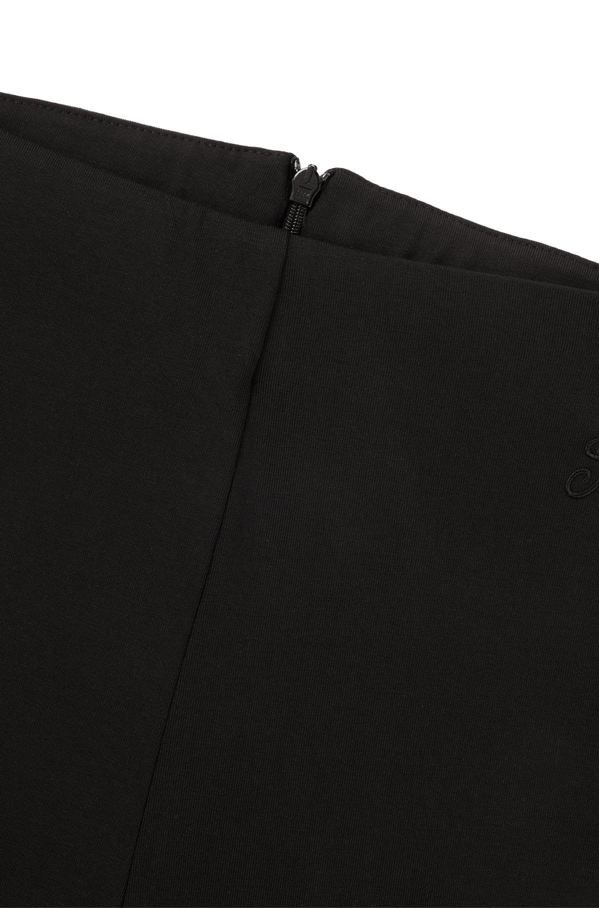 HUGO - Flared-leg trousers in stretch cotton - Black Product Image