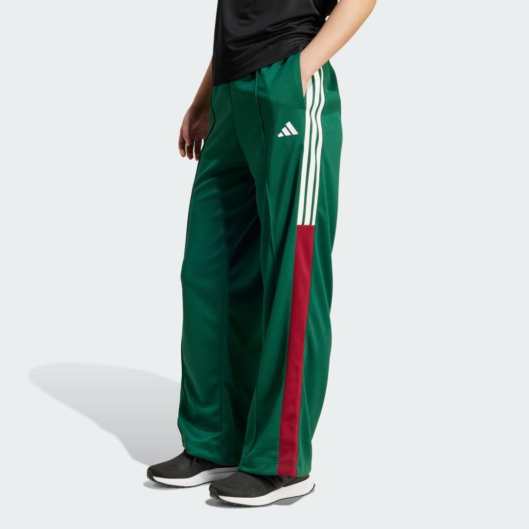 adidas Tiro Nations Pack Wide-Leg Pants Dark Green M Womens Product Image