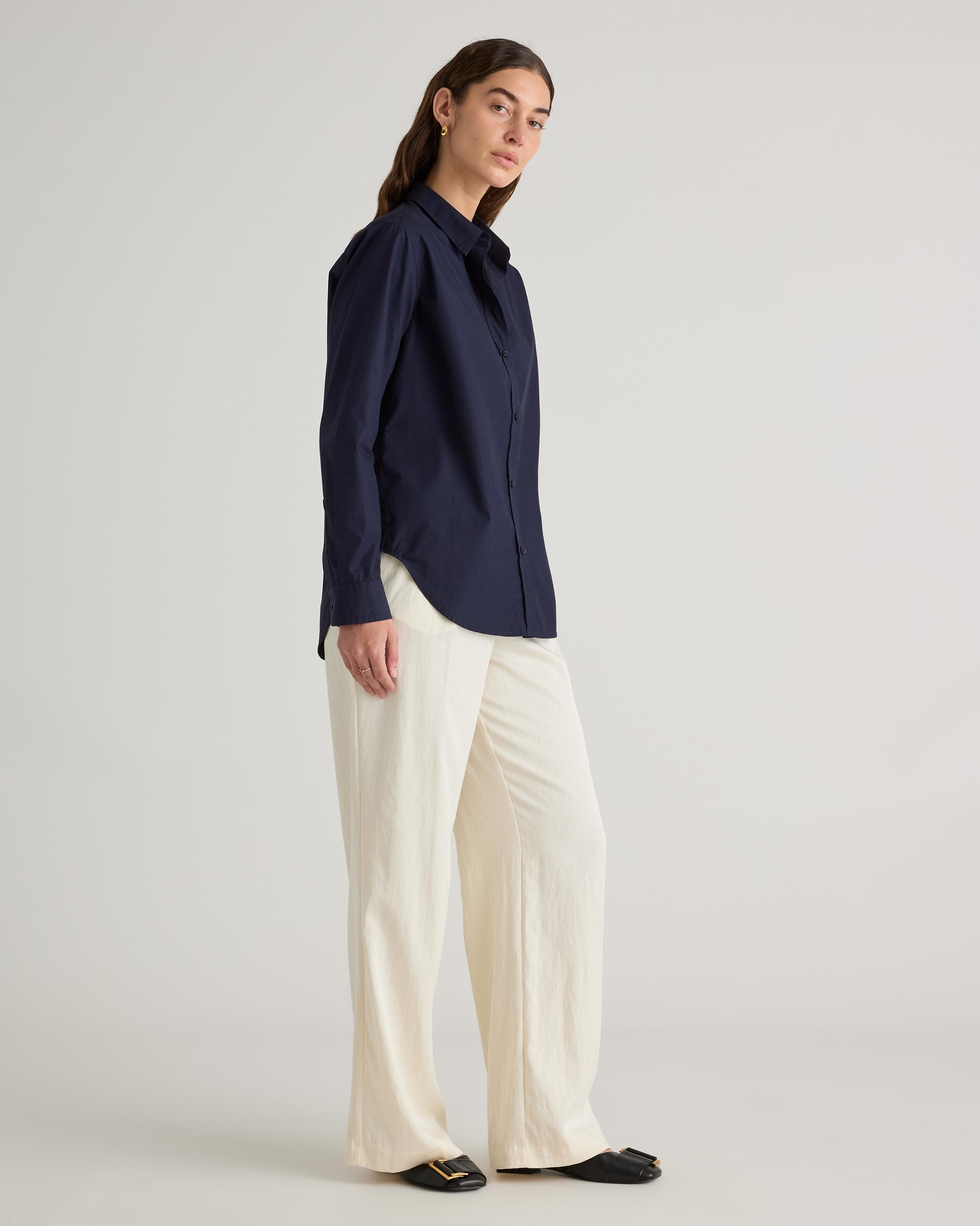 Quince | Women's Poplin Long Sleeve Shirt Size XL, Organic Cotton Product Image