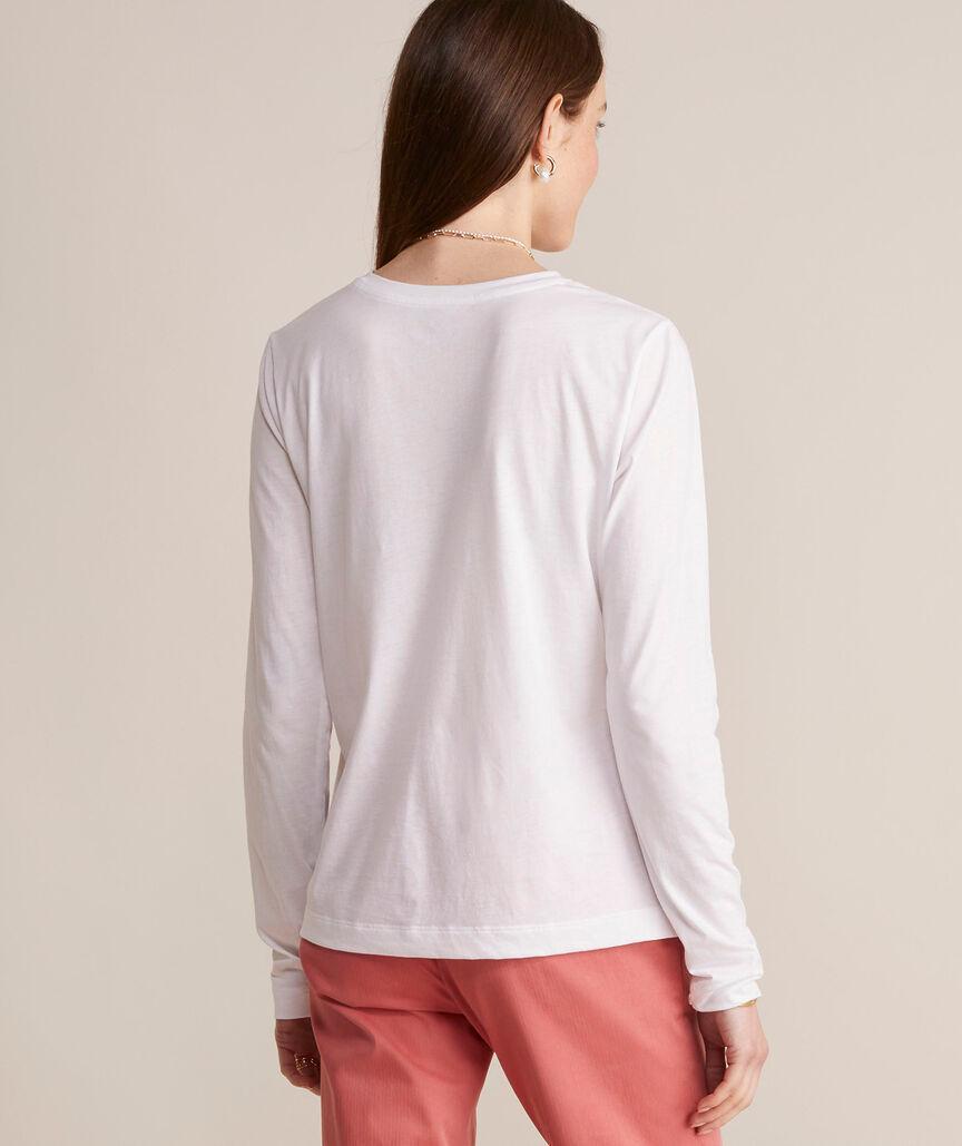 Pima Cotton Long-Sleeve Crewneck Tee Product Image
