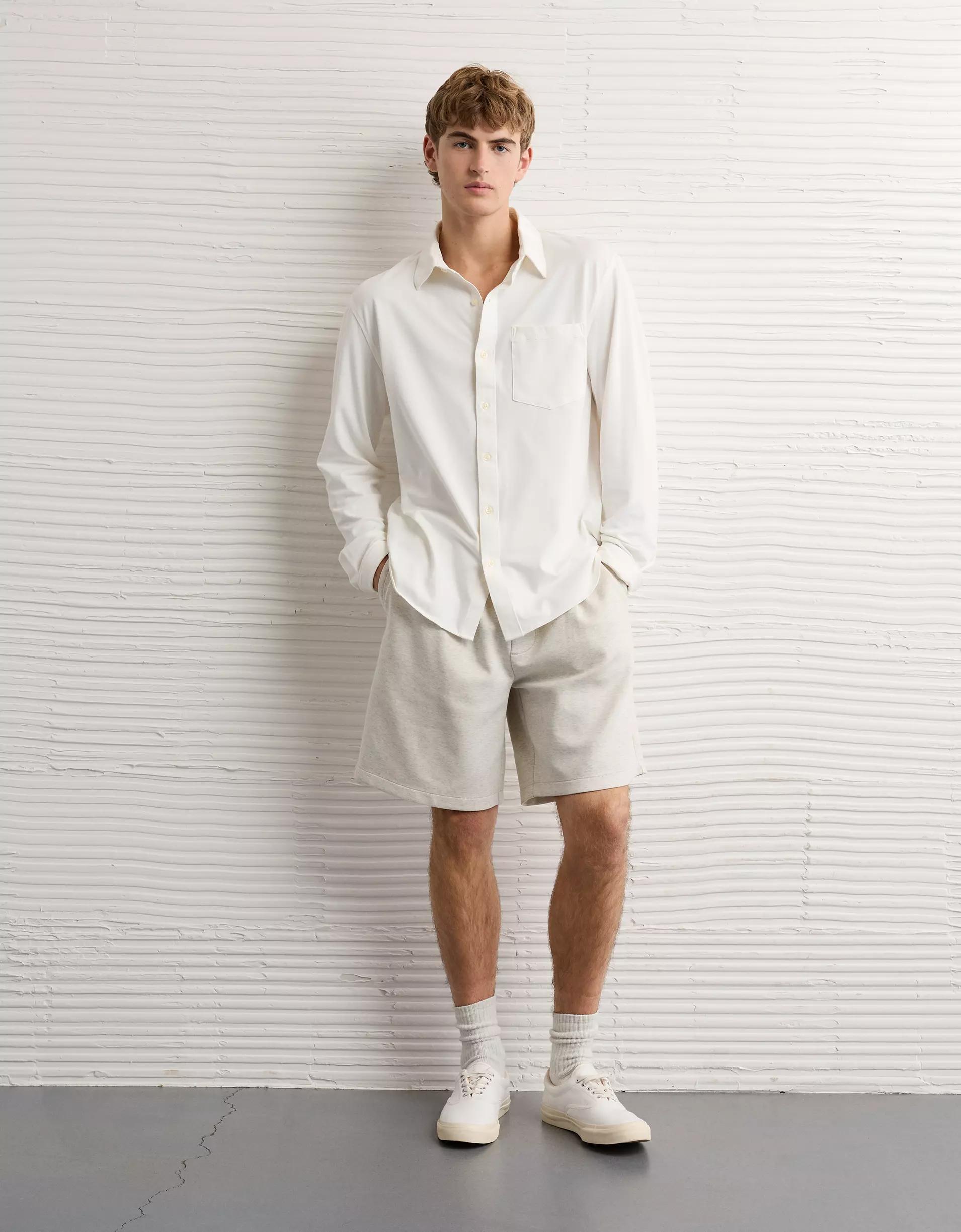 AE Oxford Stretch Piqué Shirt Product Image