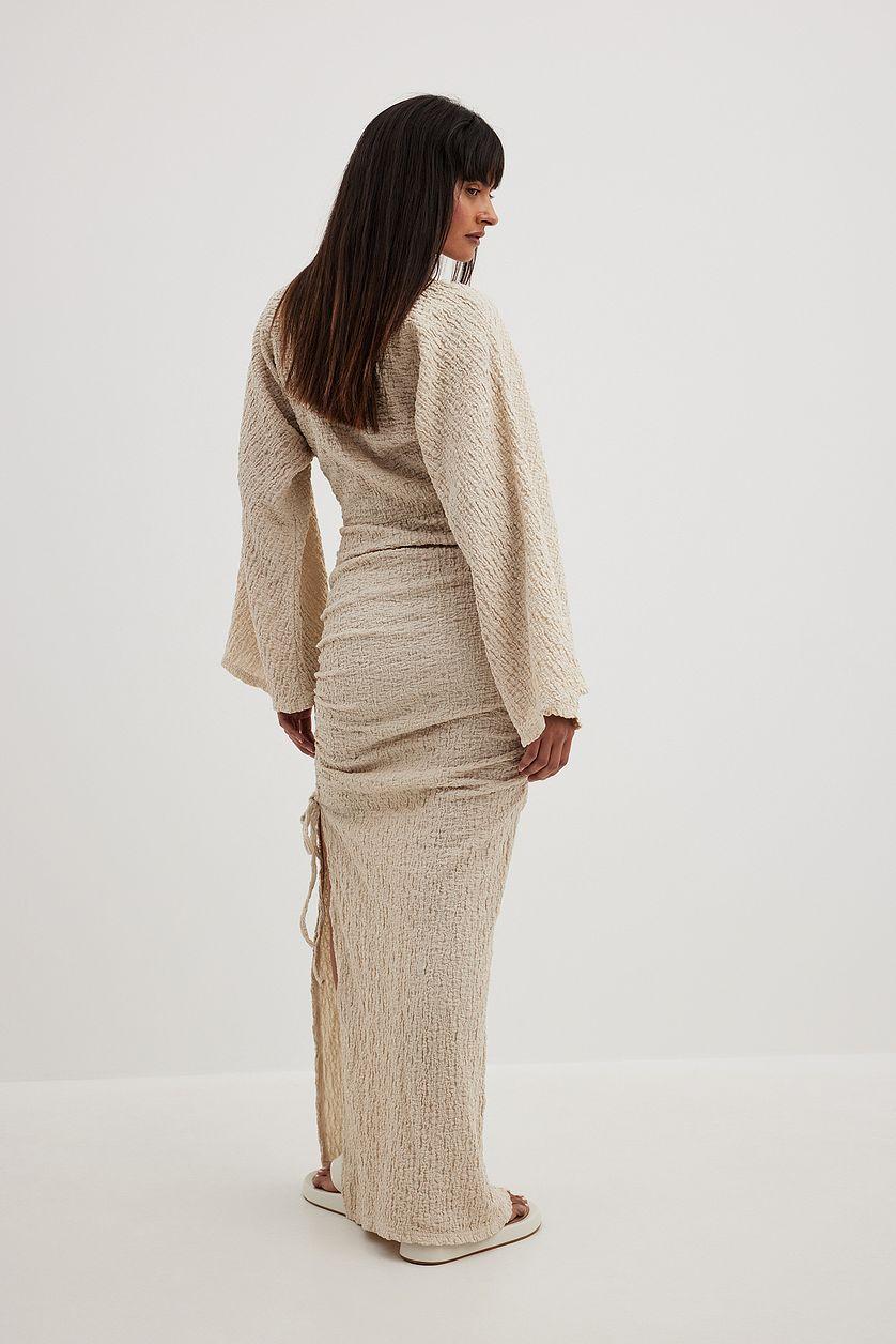 Structured Drawstrings Maxi Dress Product Image