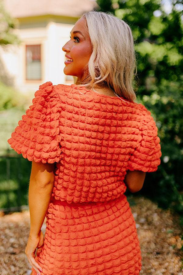 Stunning Vibes Crop Top In Orange Product Image