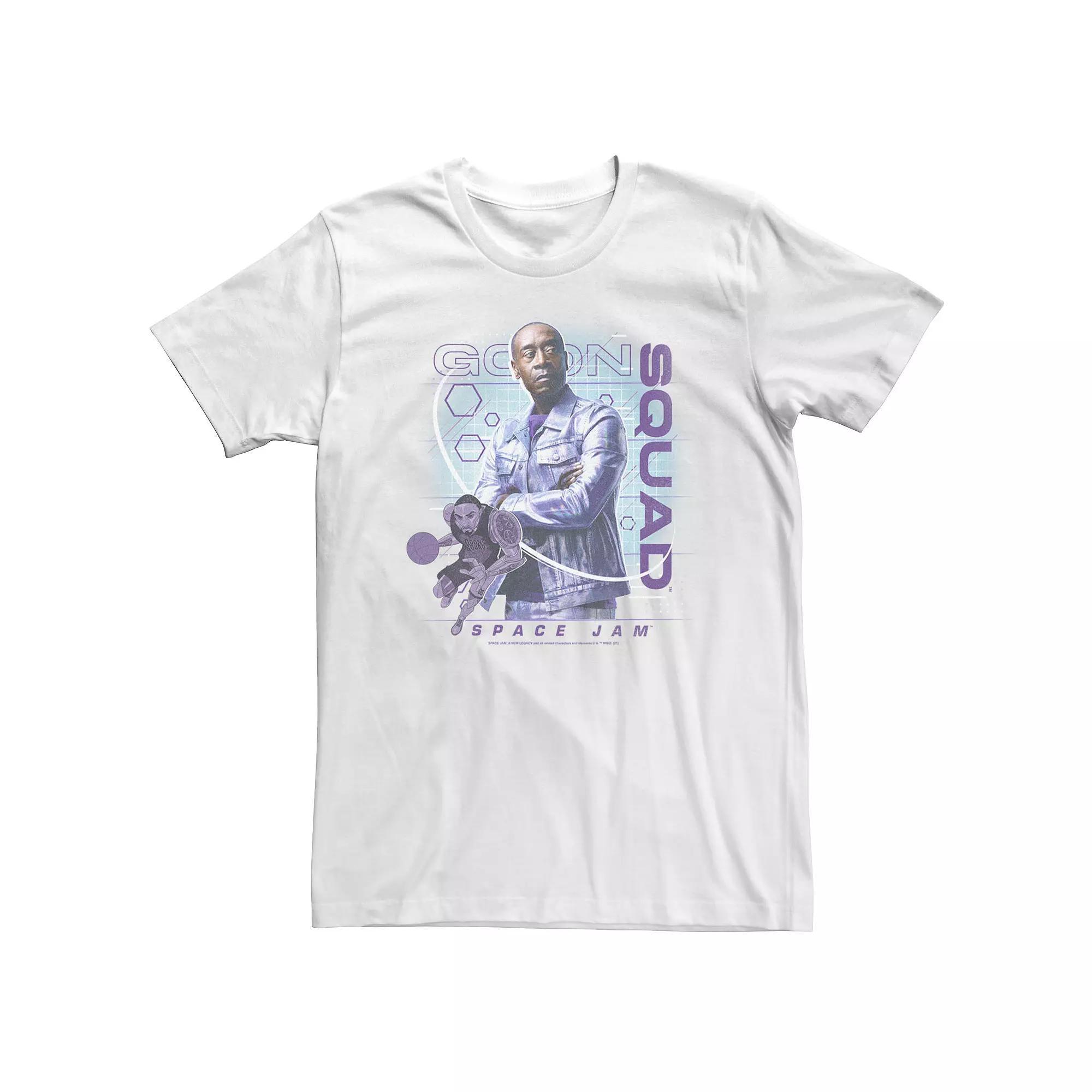Big & Tall Space Jam 2 Shiny Rhythm Poster Tee, Men's, Size: 4XL Tall, White Product Image
