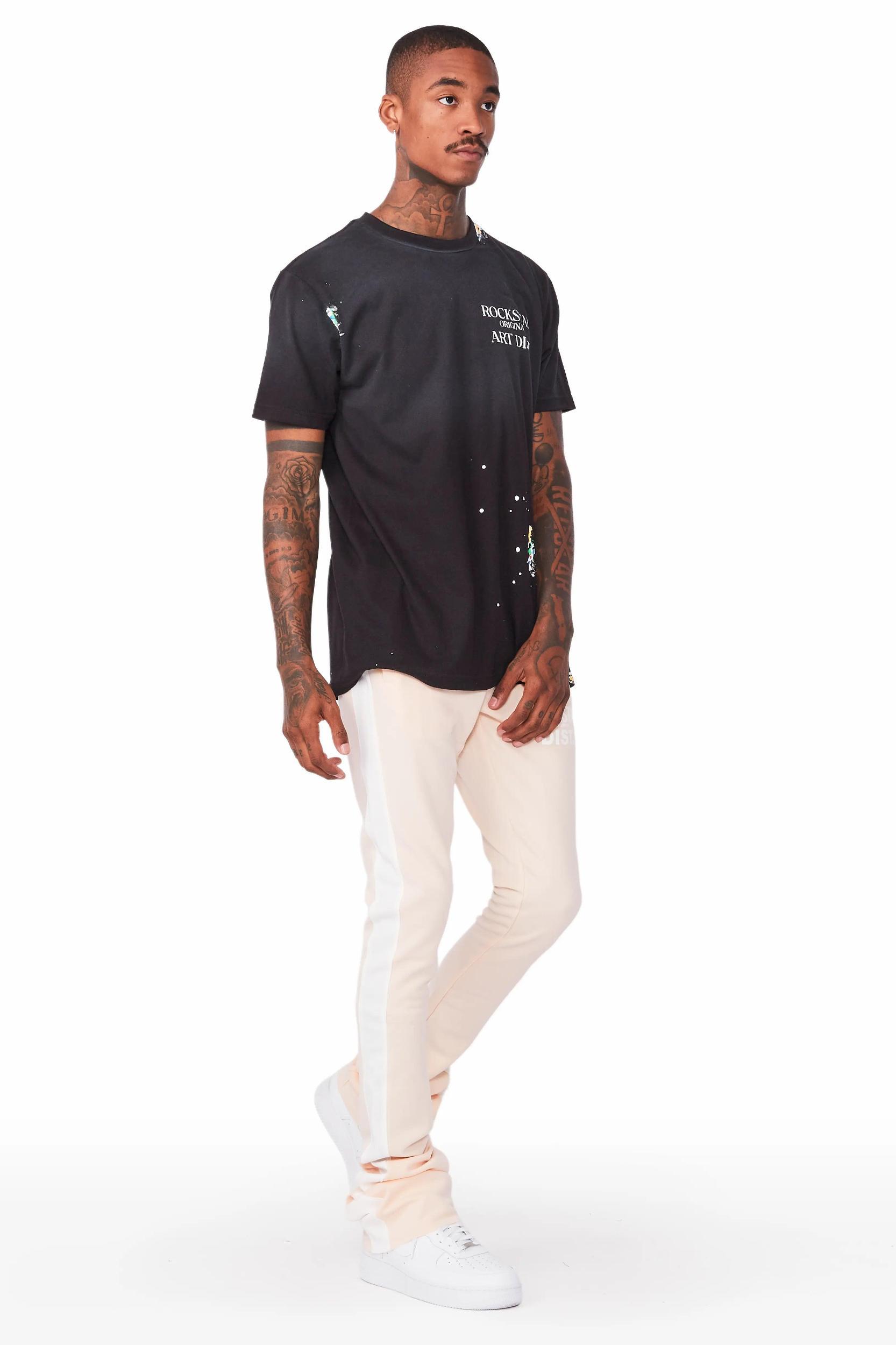 Landry Beige Super Stacked Track Pant Male Product Image