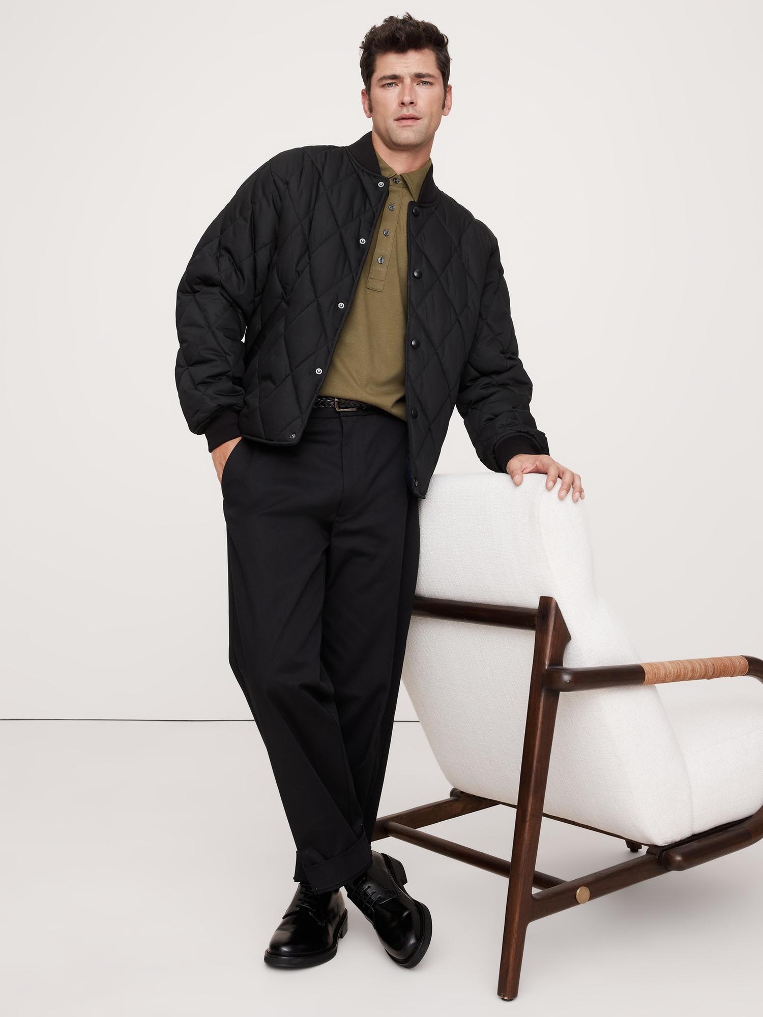 Luxury-Touch Long-Sleeve Polo Product Image