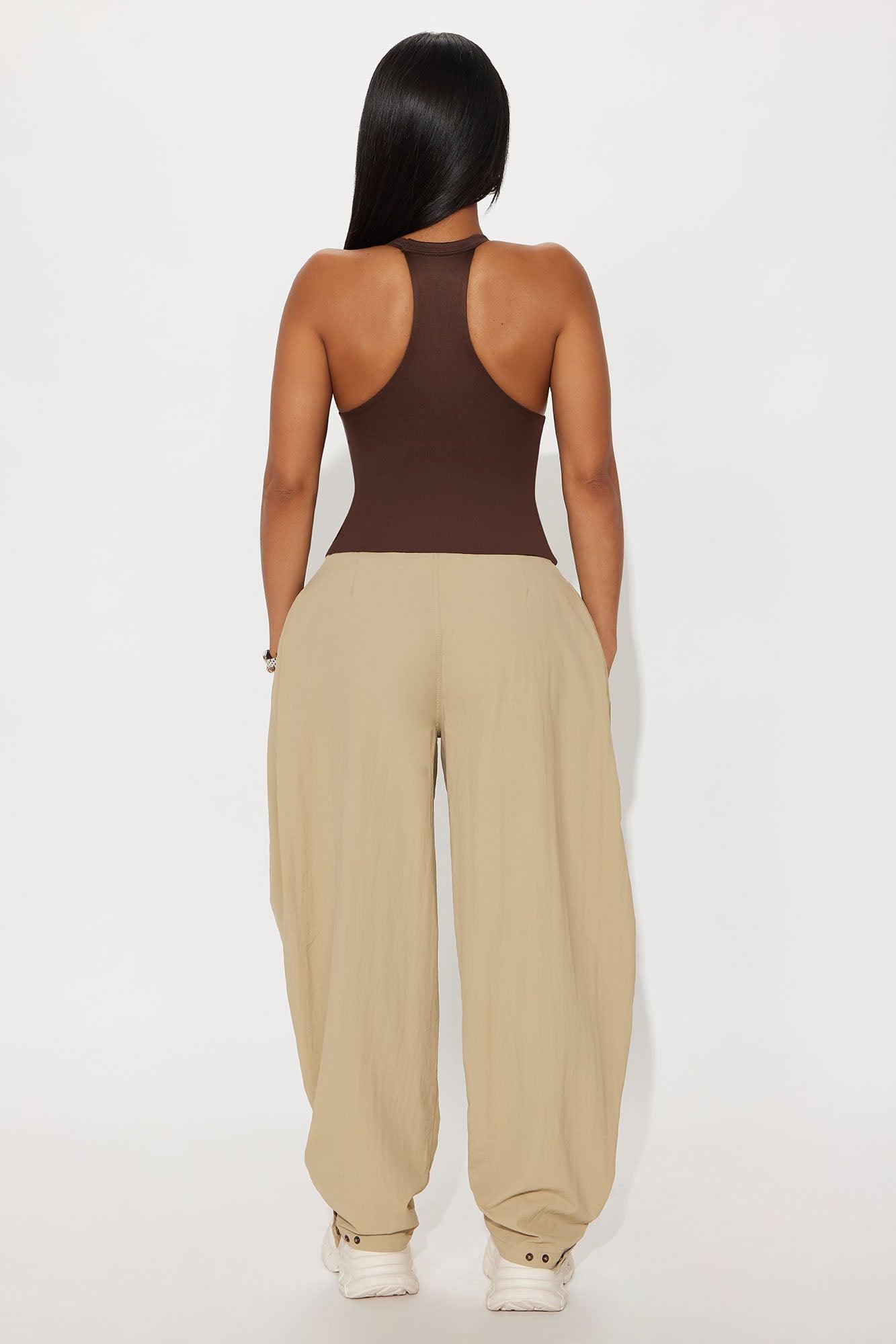 Contour Double Lined V-Neck Tank Top - Chocolate Product Image