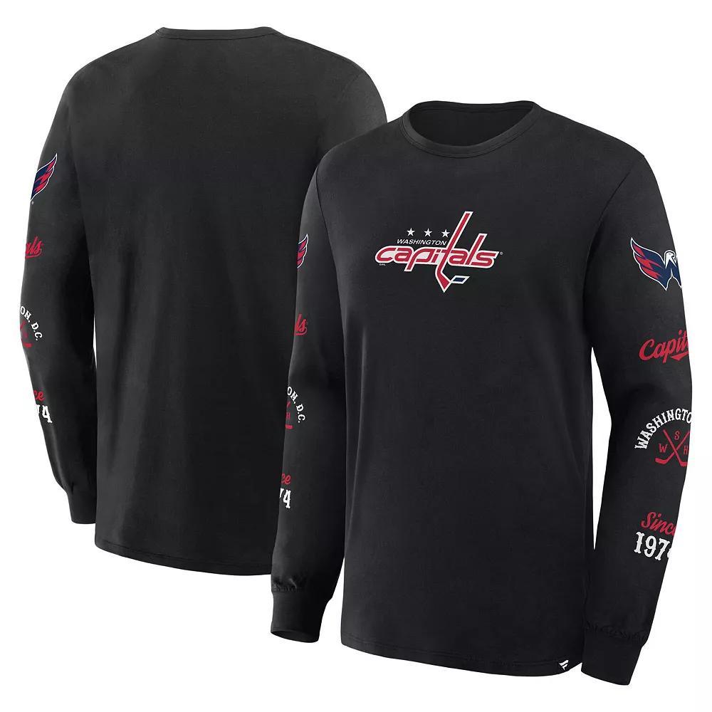 Men's Fanatics Black Los Angeles Kings Boxed In Legacy Long Sleeve T-Shirt, Size: 3XL, Kgs Black Product Image