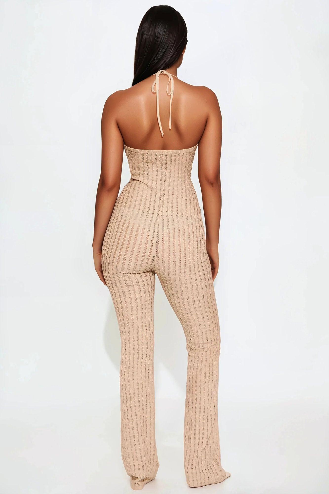 Tamarama Crochet Lace Jumpsuit - Mocha Product Image