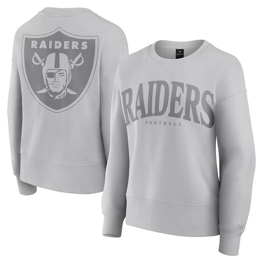 Women's Fanatics  Gray Las Vegas Raiders Signature Elements Pullover Sweatshirt, Size: Medium, Lvr Grey Product Image