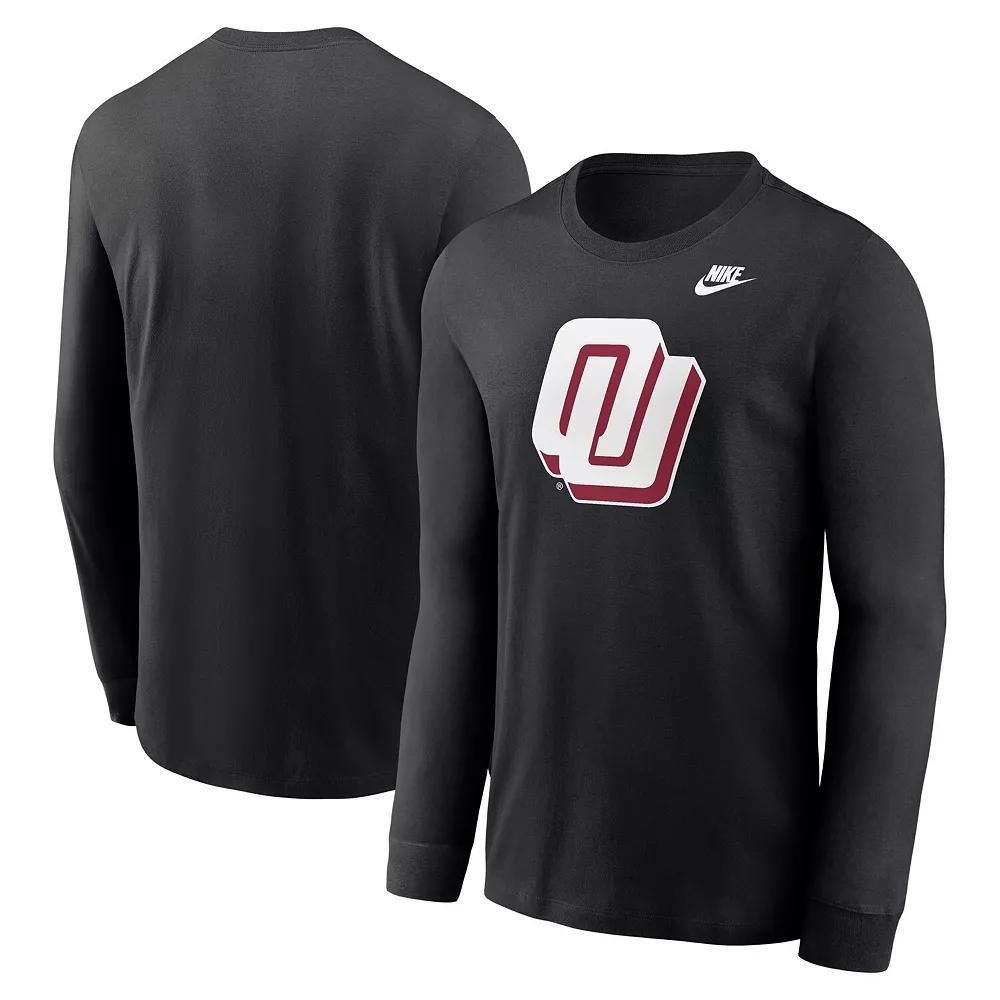 Men's Nike Black Oklahoma Sooners Alternate Logo Long Sleeve T-Shirt, Size: Medium Product Image