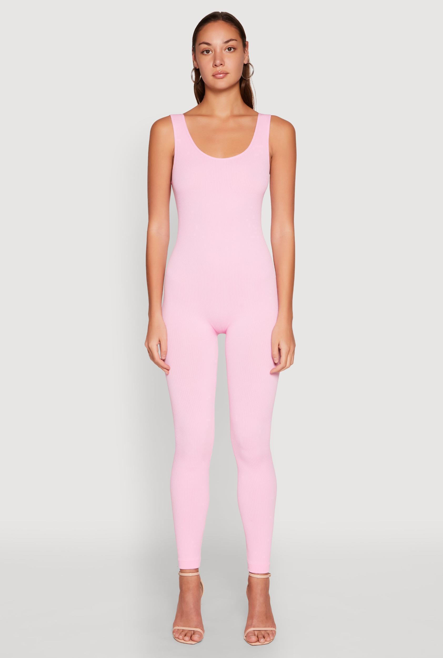 Womens Ribbed Knit Catsuit Product Image