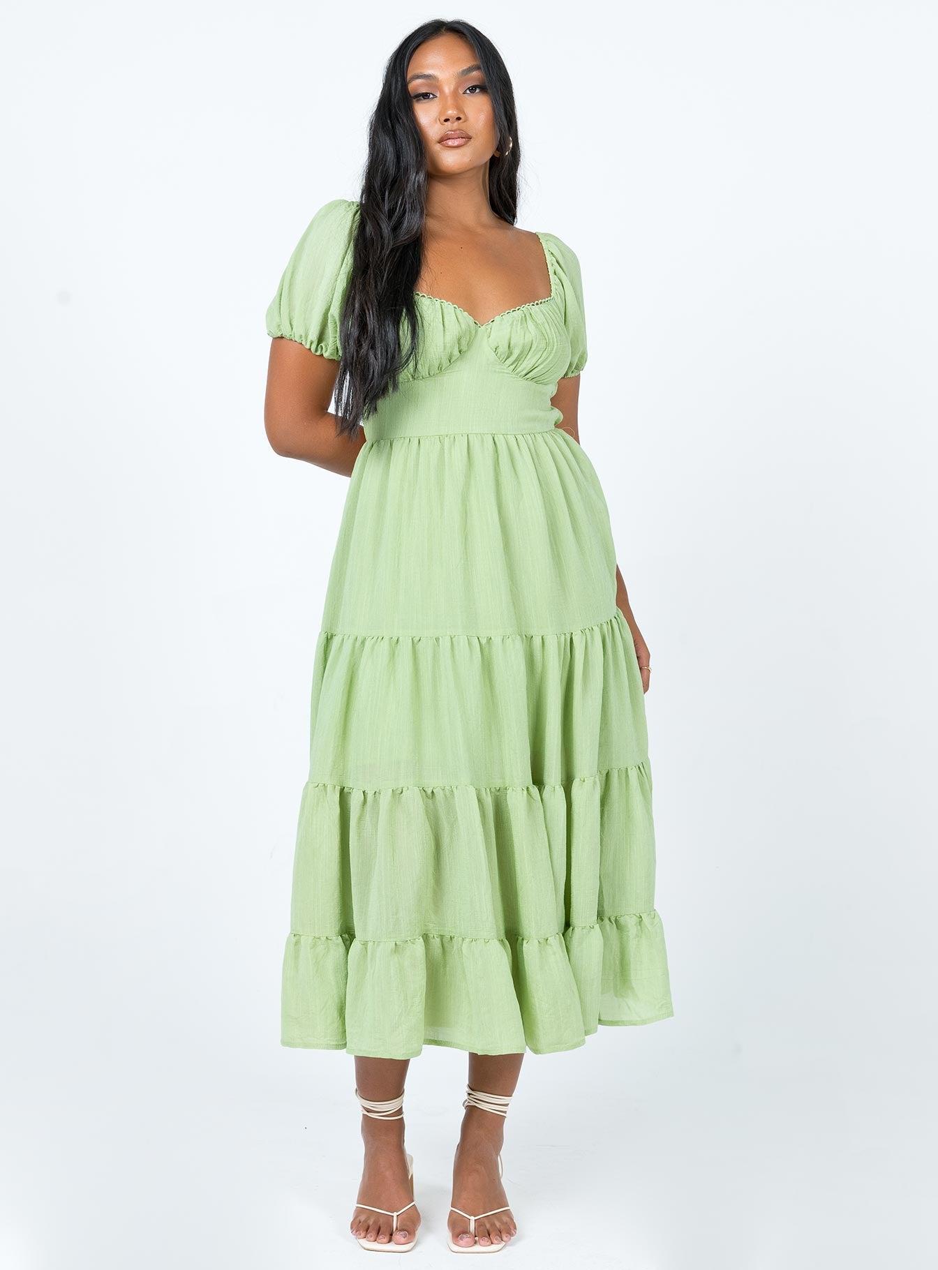Danny Midi Dress Green Product Image