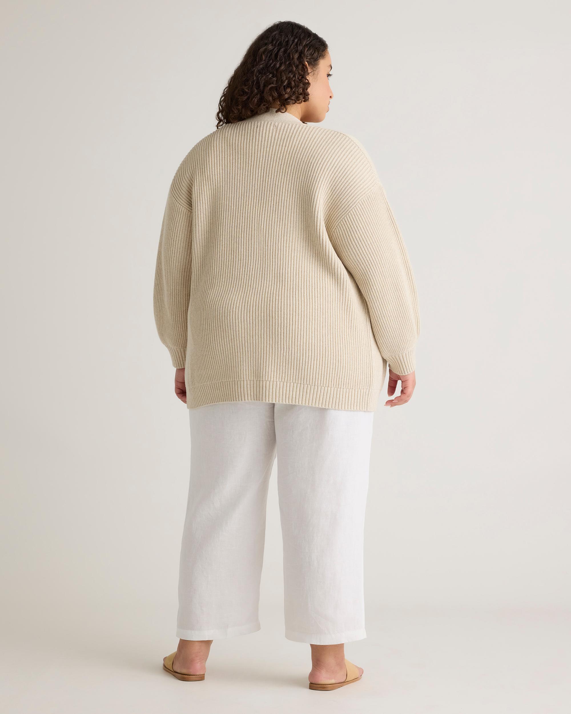 Quince | Women's OverSized Cardigan Sweater Organic Cotton Product Image