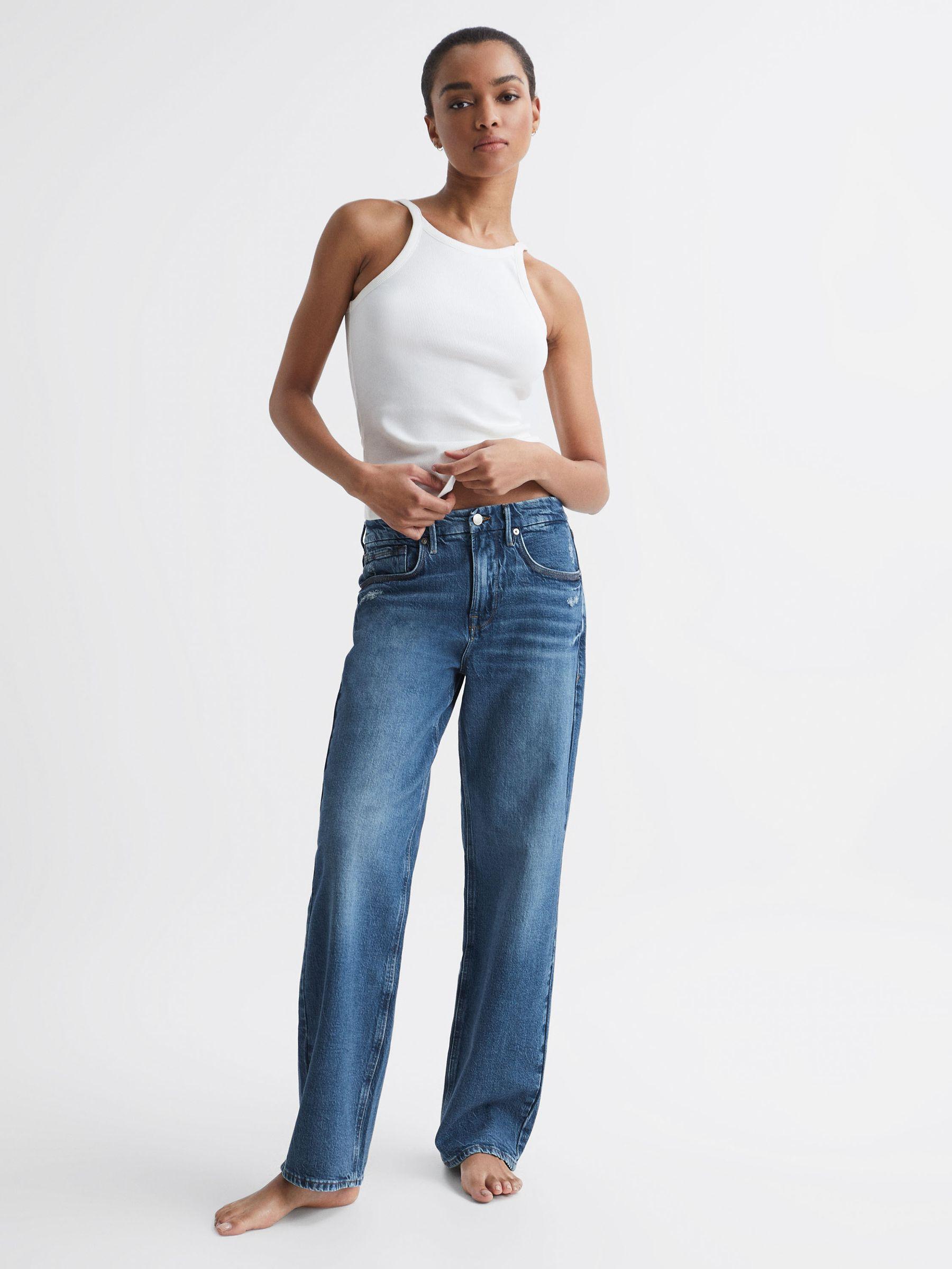 Good American 90s Fit Jeans in Mid Blue Product Image