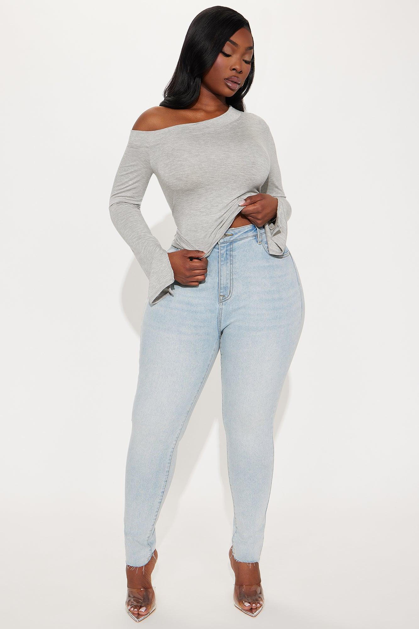 In My Prime High Waist Skinny Jeans - Light Wash Product Image