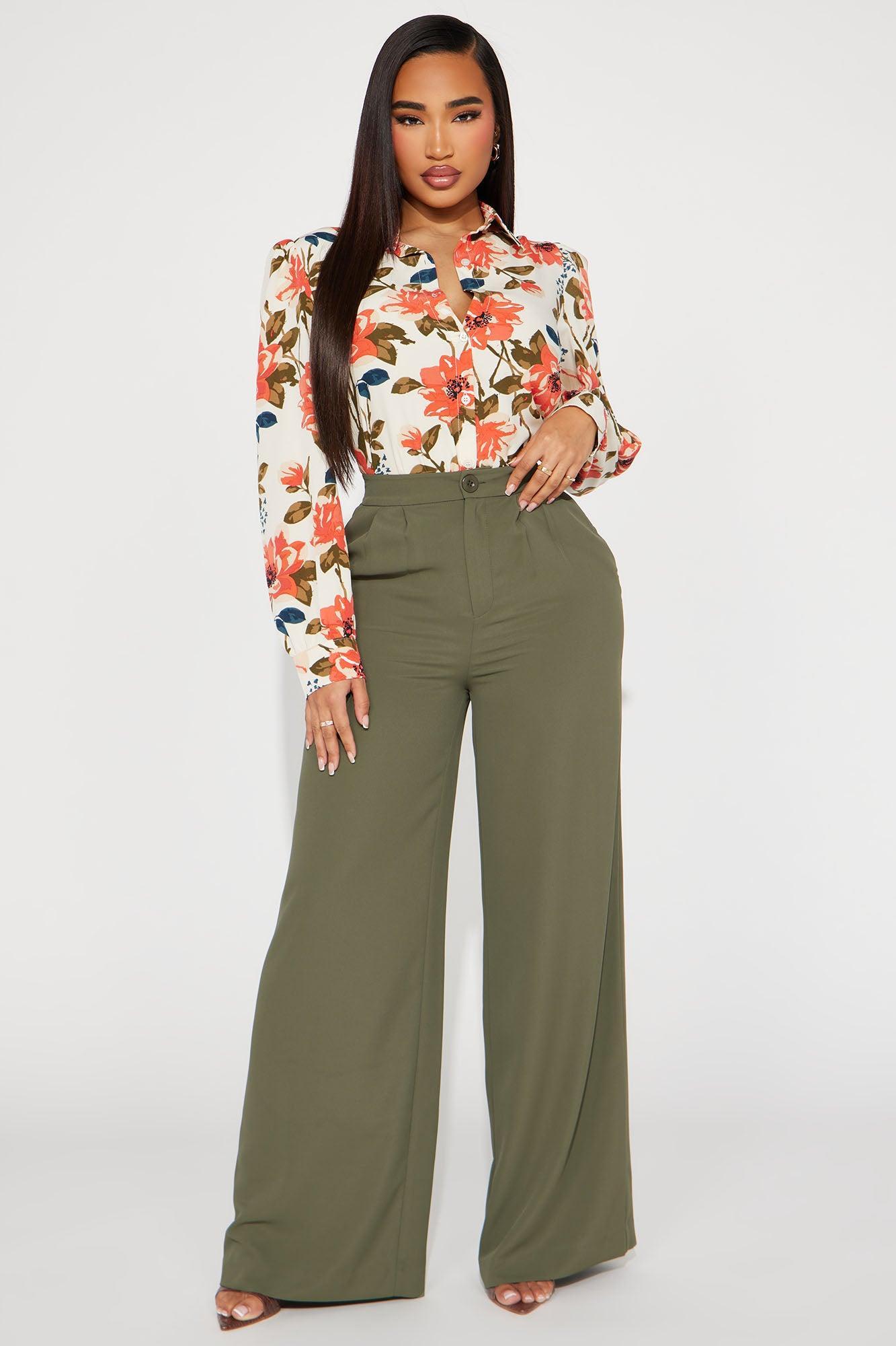 Petunia Floral Shirt - Taupe/combo Product Image