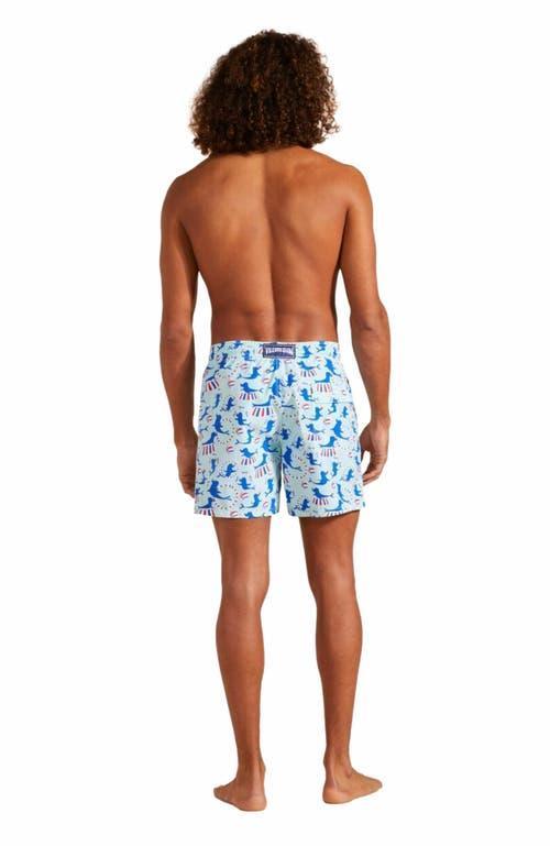 Mens Circus Print Swim Trunks Product Image