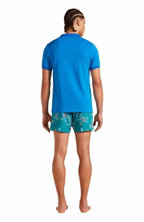 Vilebrequin Men's Changing Color Cotton Pique Polo in Palace at Nordstrom, Size Large Product Image