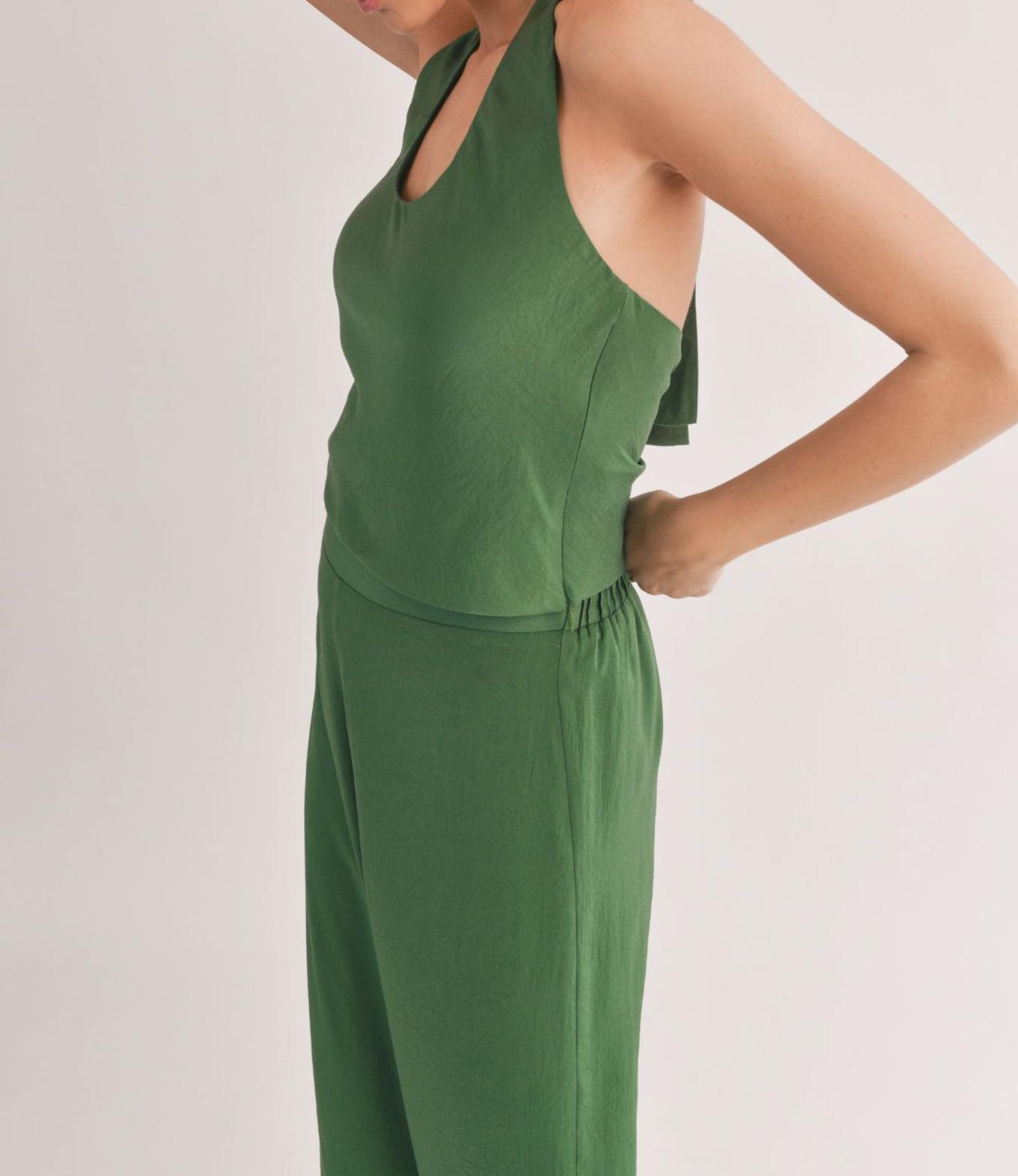 Halter Tie Dress Tank Top Product Image