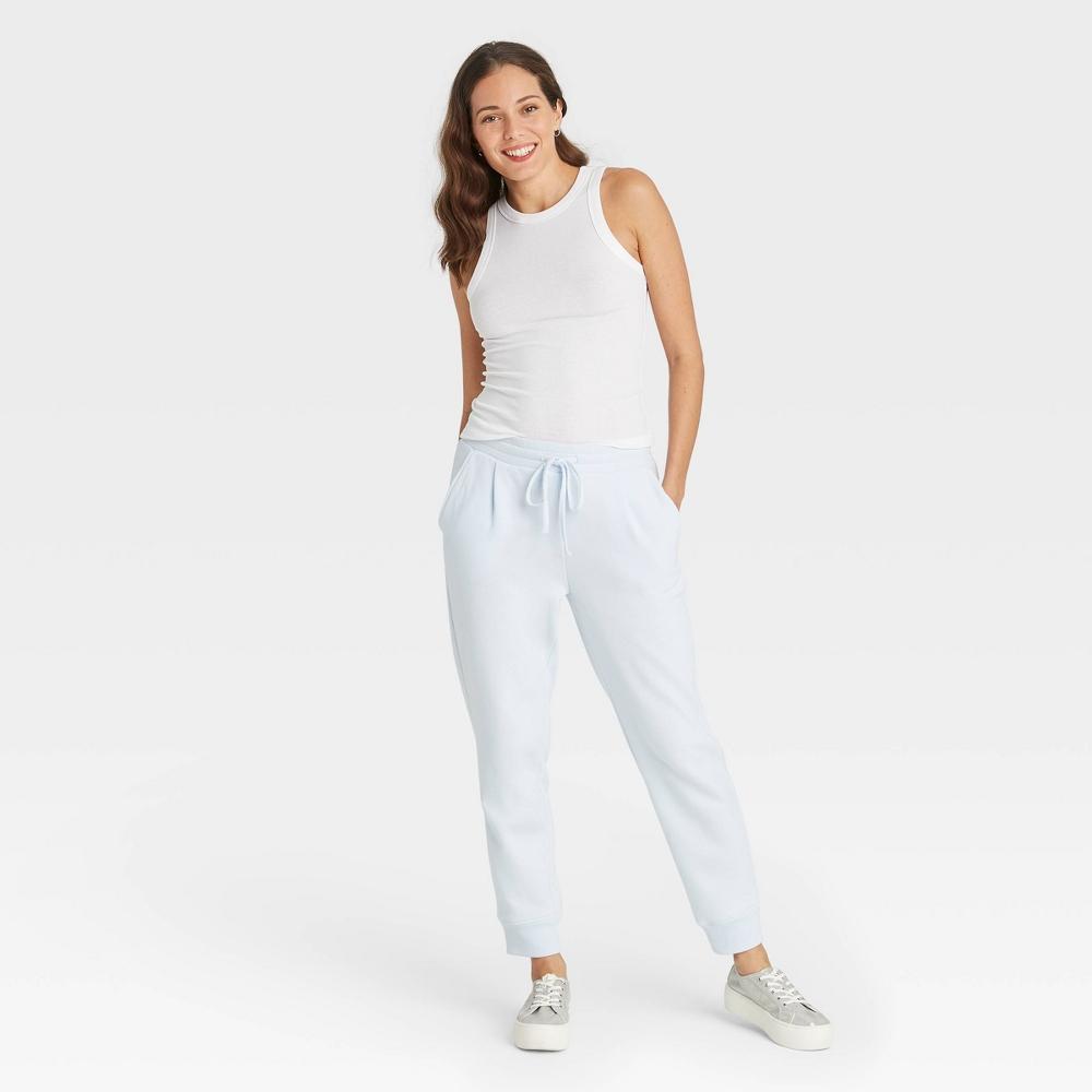 Women's Slim Fit Ribbed Highneck Tank Top - A New Day™ White XS: Cotton Modal Blend, Sleeveless Knit Pullover Product Image