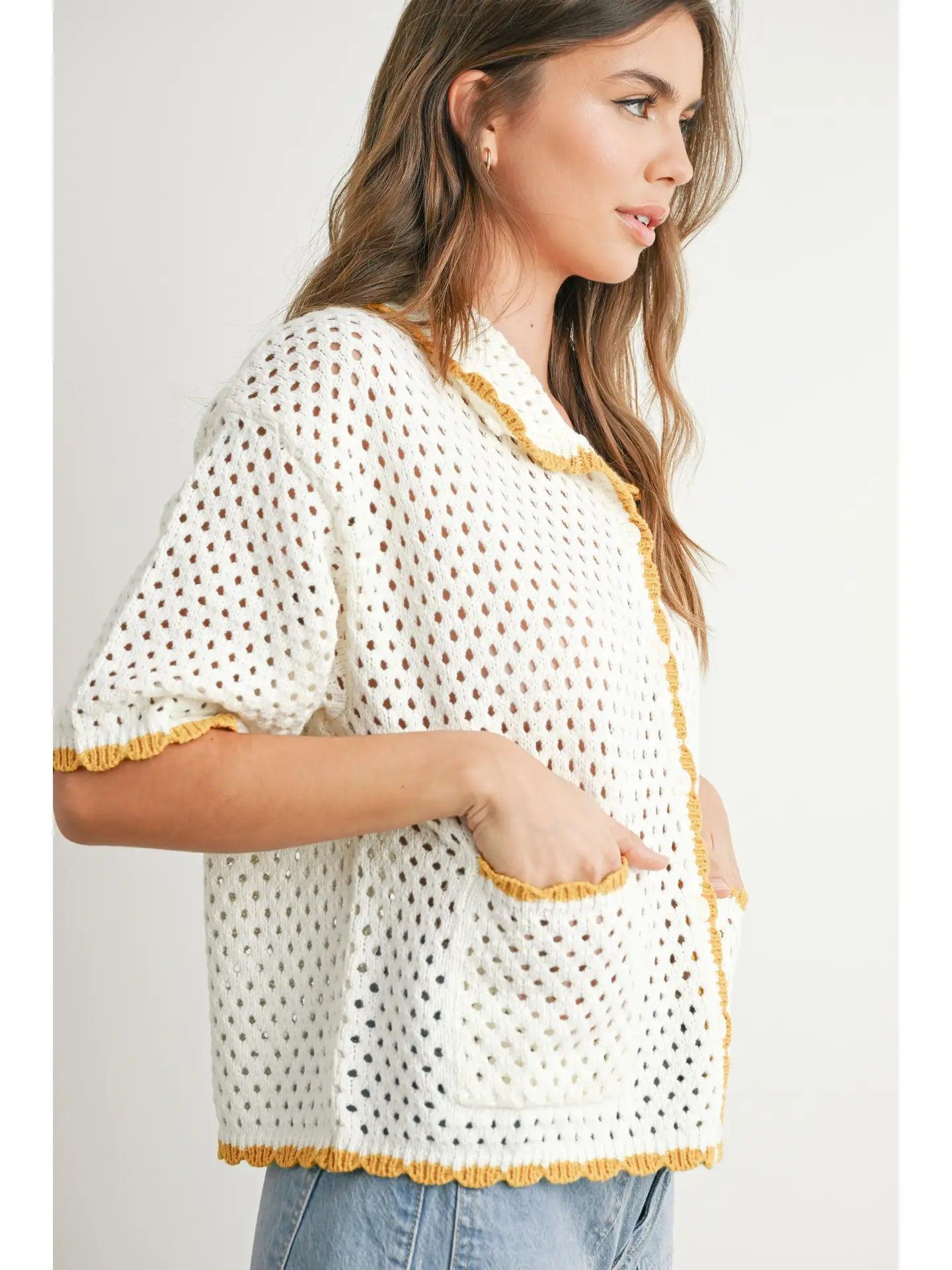 Calla Crochet Top Product Image