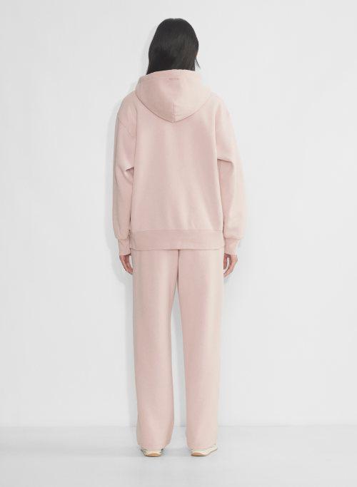 cozy fleece boyfriend zip hoodie Product Image