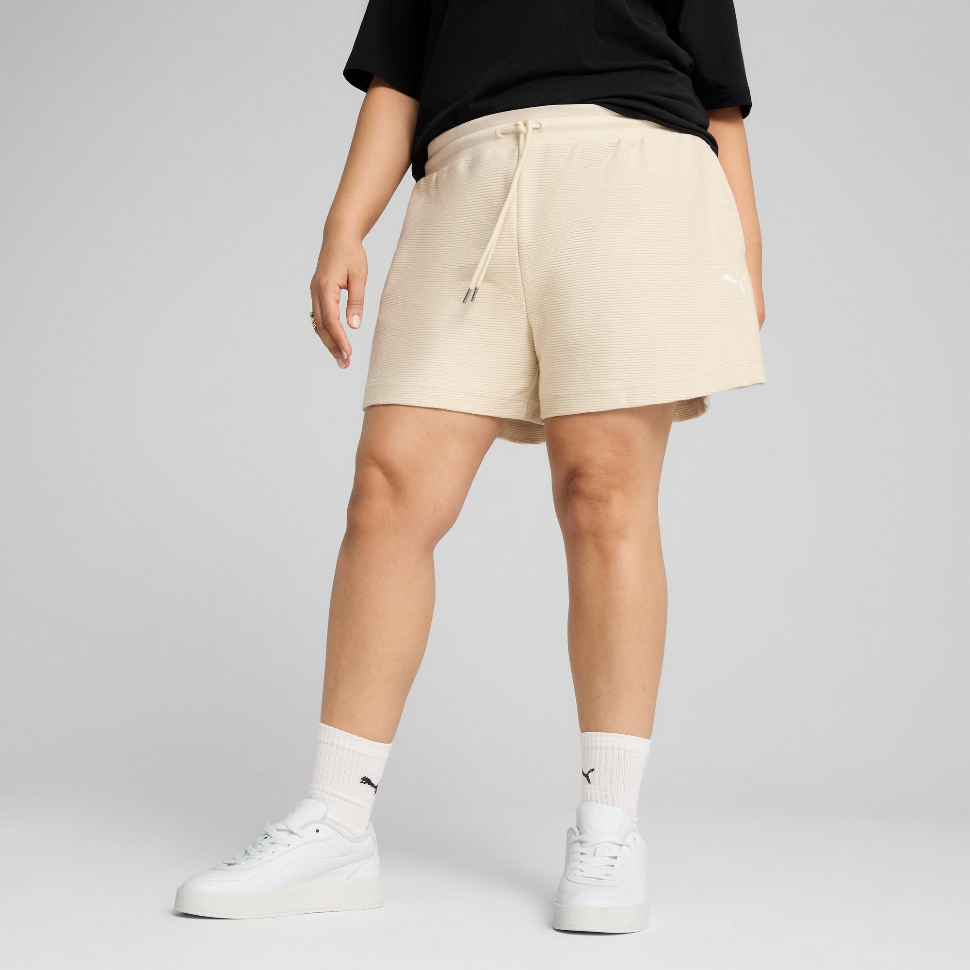 PUMA Premium Essentials A-Line Women's 4" Jacquard Shorts Product Image