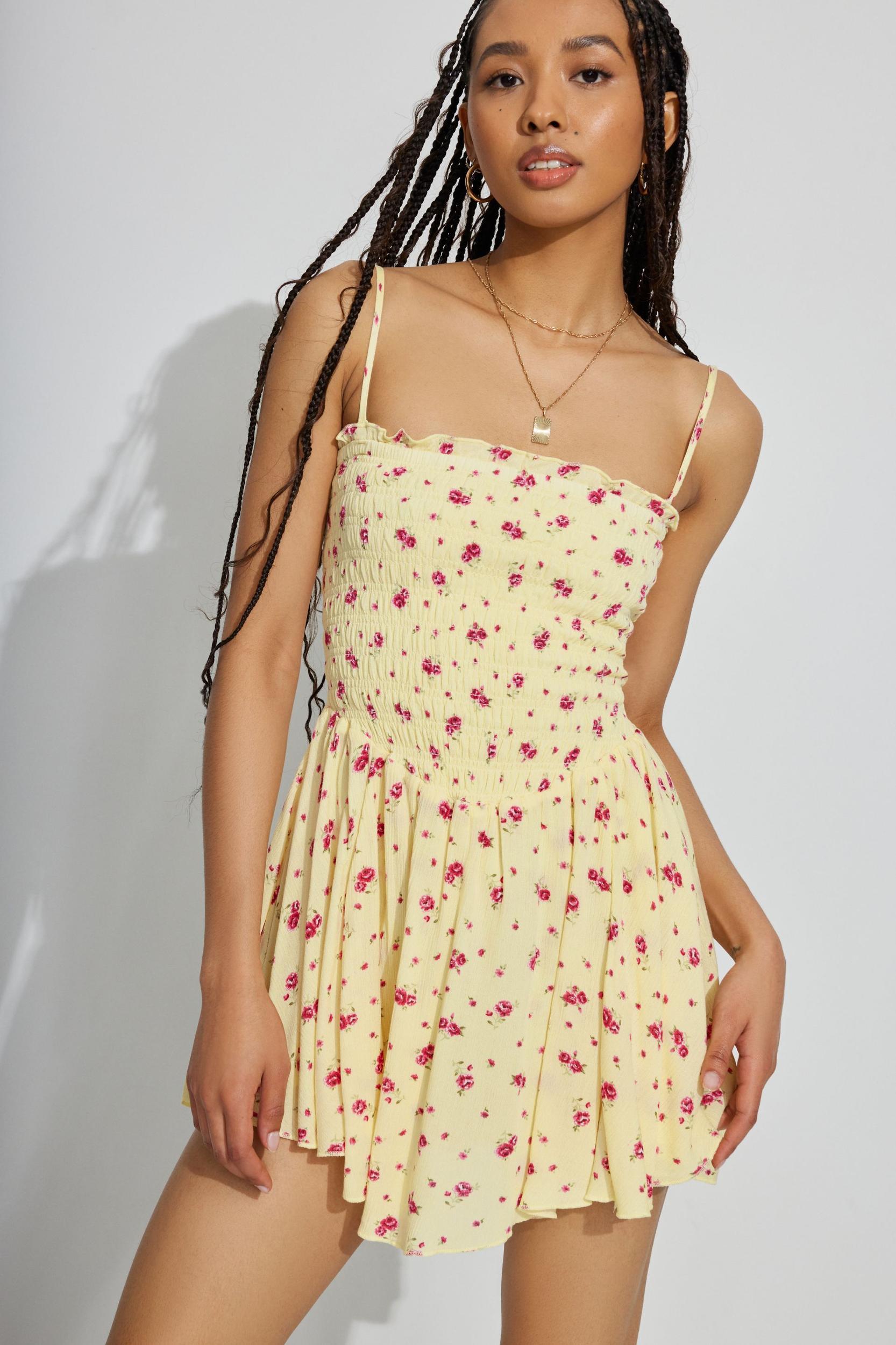 Crochet Halter Mini Dress Product Image
