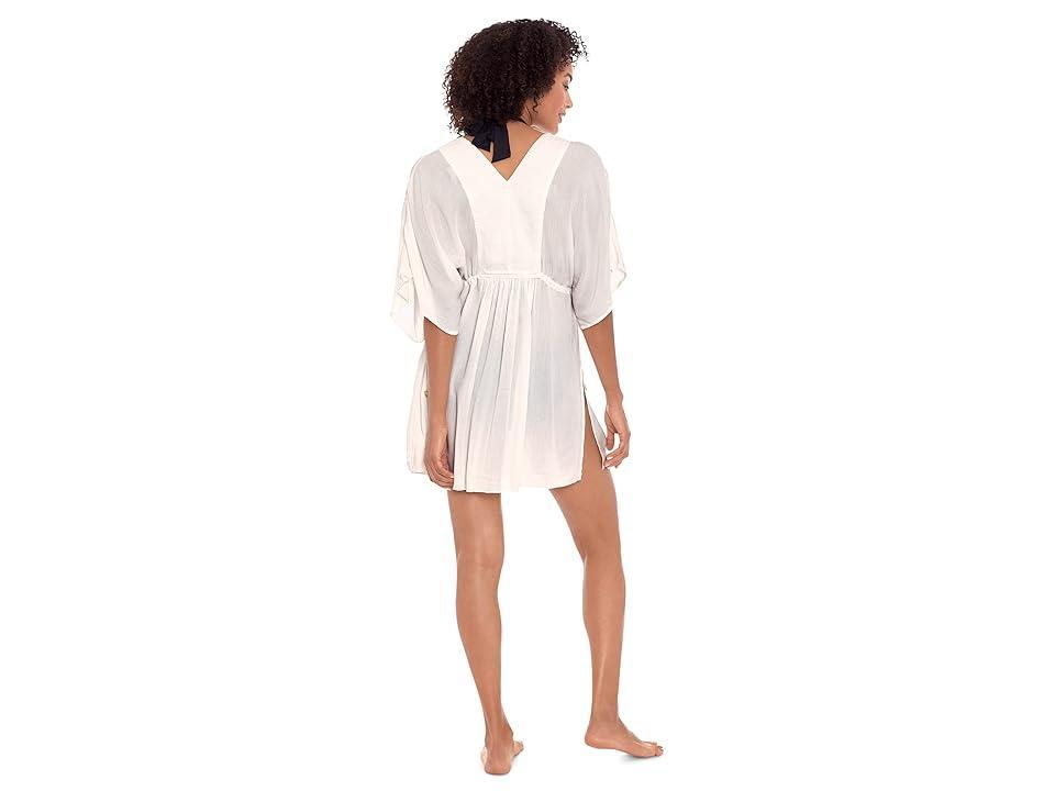 Maggy London Cotton Mini Fit-and-Flare (Ivory) Women's Dress Product Image
