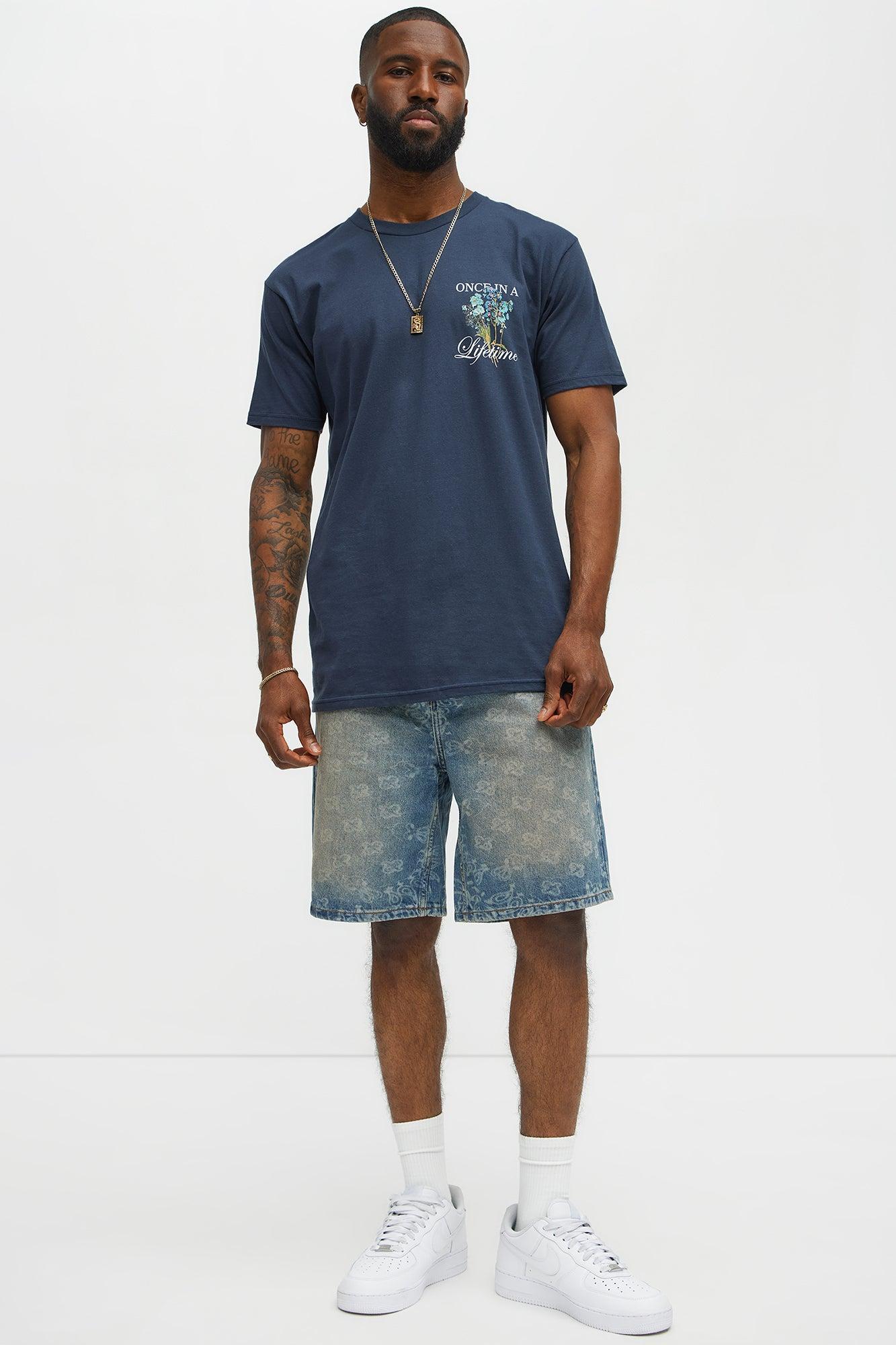 Once In A Lifetime Short Sleeve Tee - Navy Male Product Image