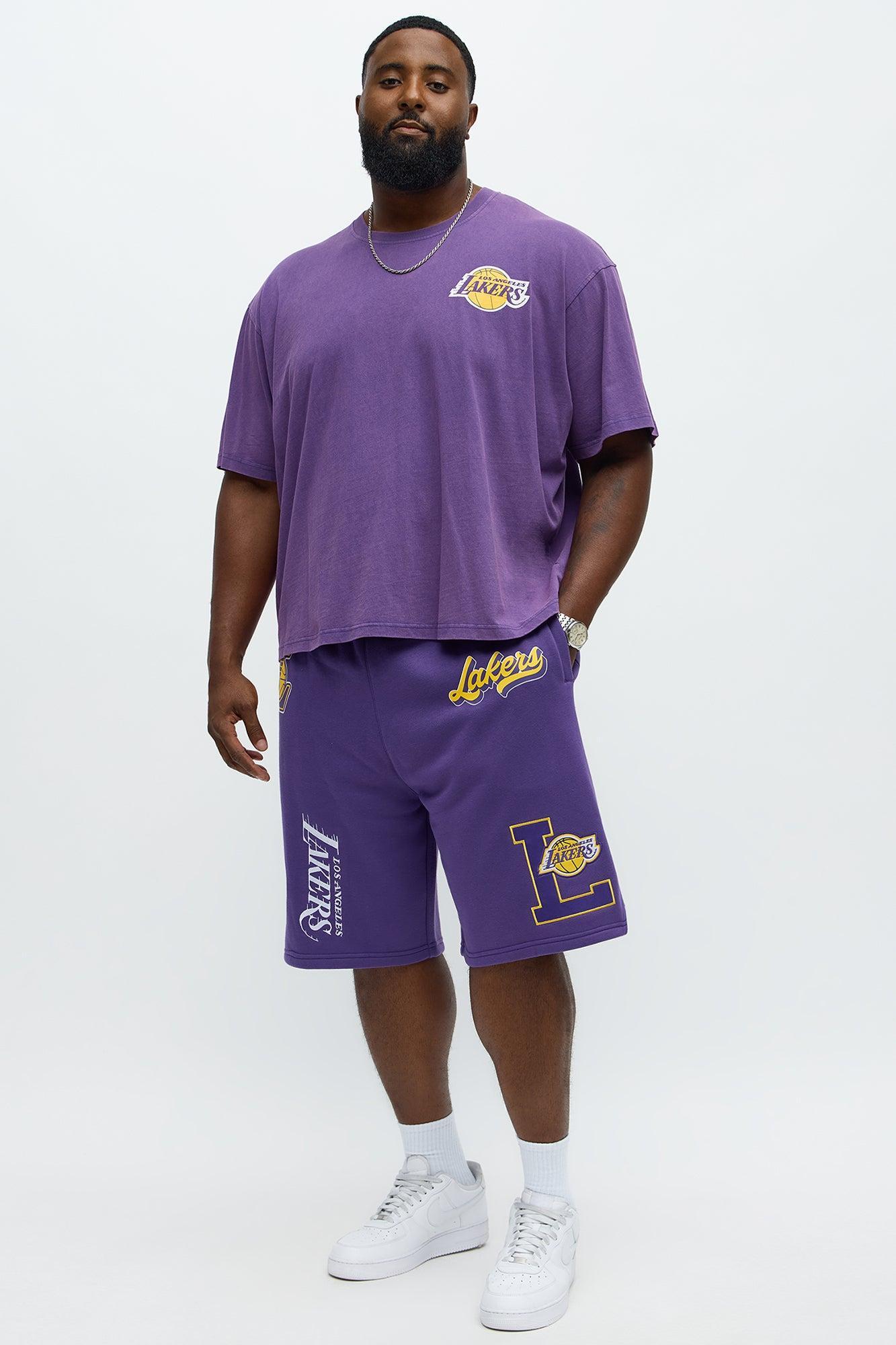 Lakers Basketball Sweatshorts - Purple Product Image