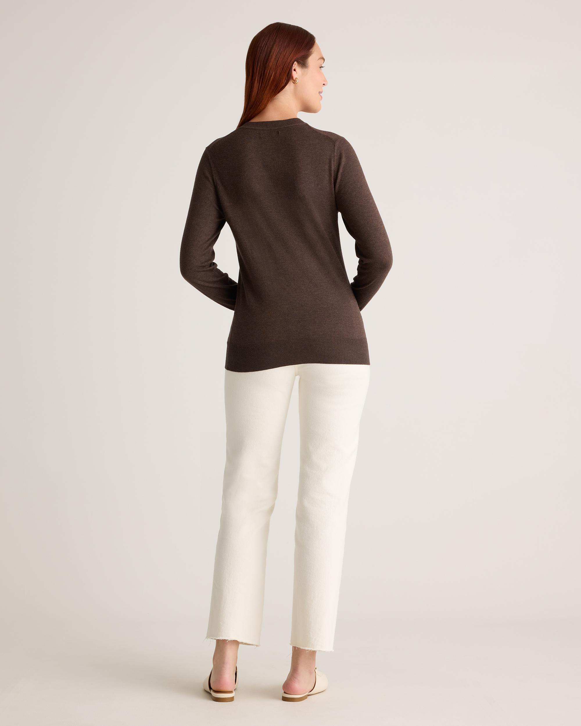 Quince | Women's Lightweight Cotton Cashmere Crew Sweater Size XS, Organic Cotton Product Image