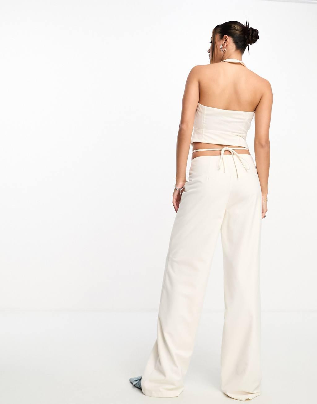 Kyo The Brand strappy waist detail pants Product Image