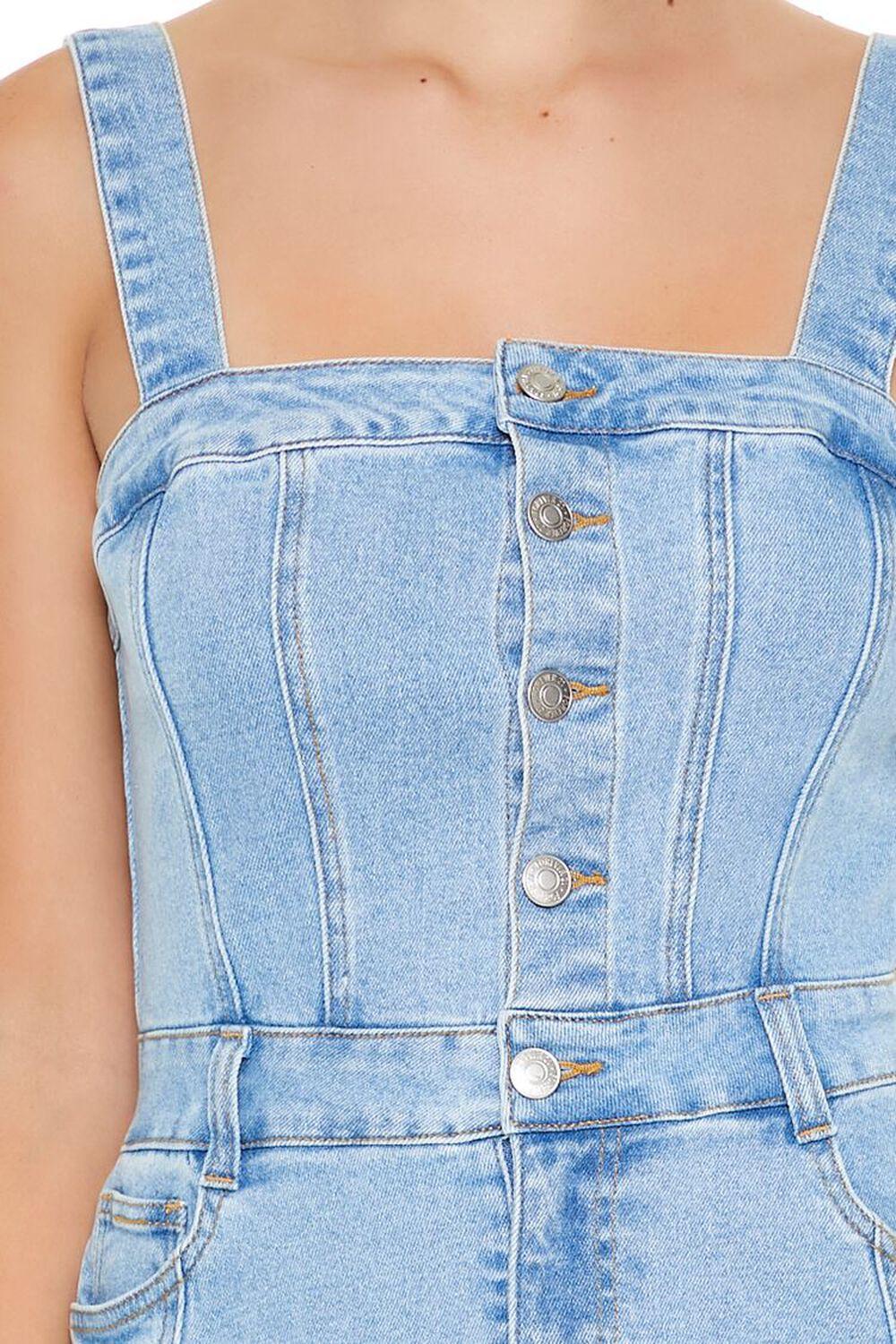 Denim Fit & Flare Mini Dress | Forever 21 Product Image