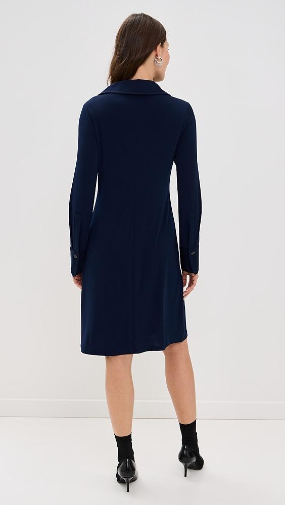 Vince Long Sleeve Polo Dress | Shopbop Product Image