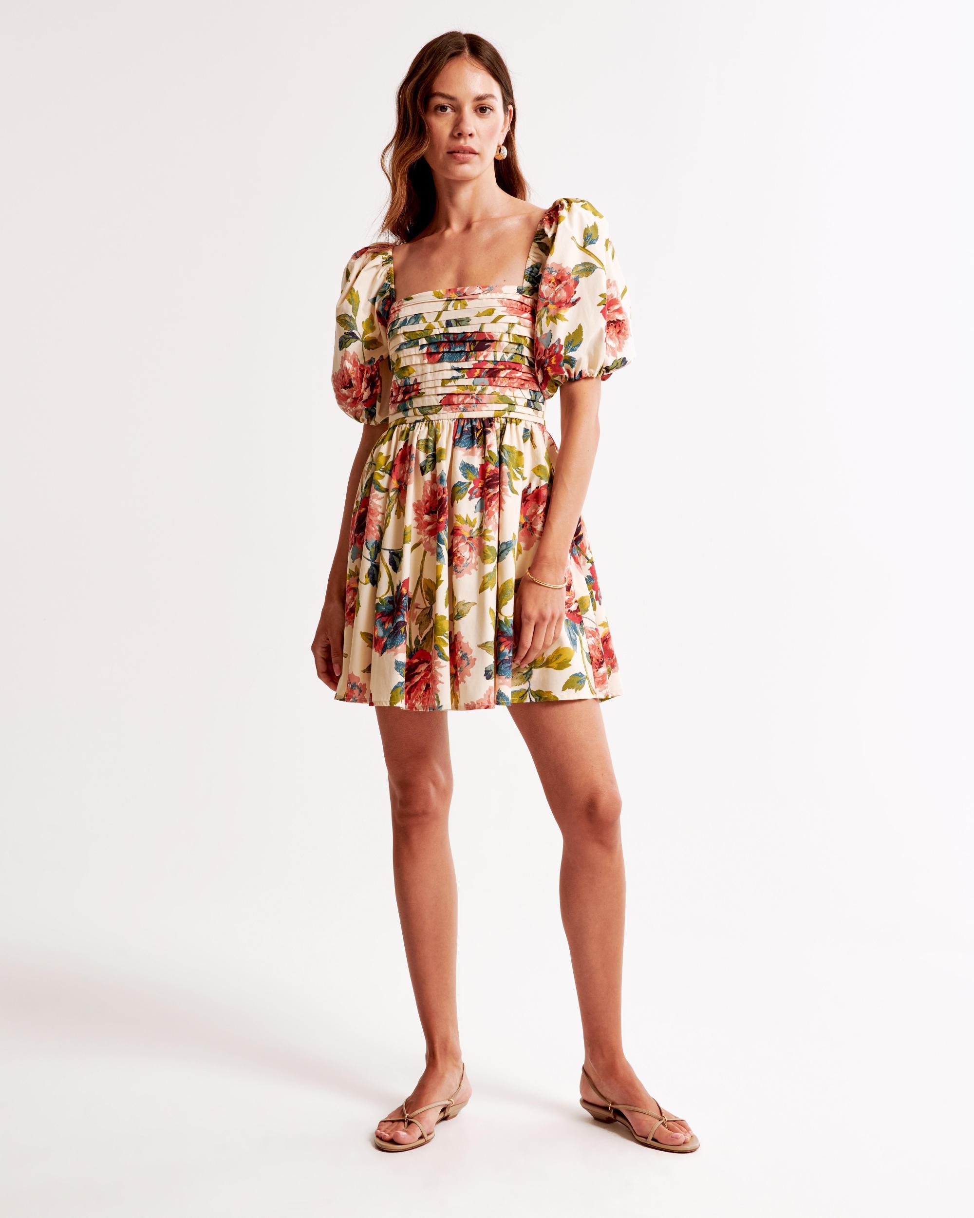 The A&F Emerson Waisted Poplin Mini Dress Product Image