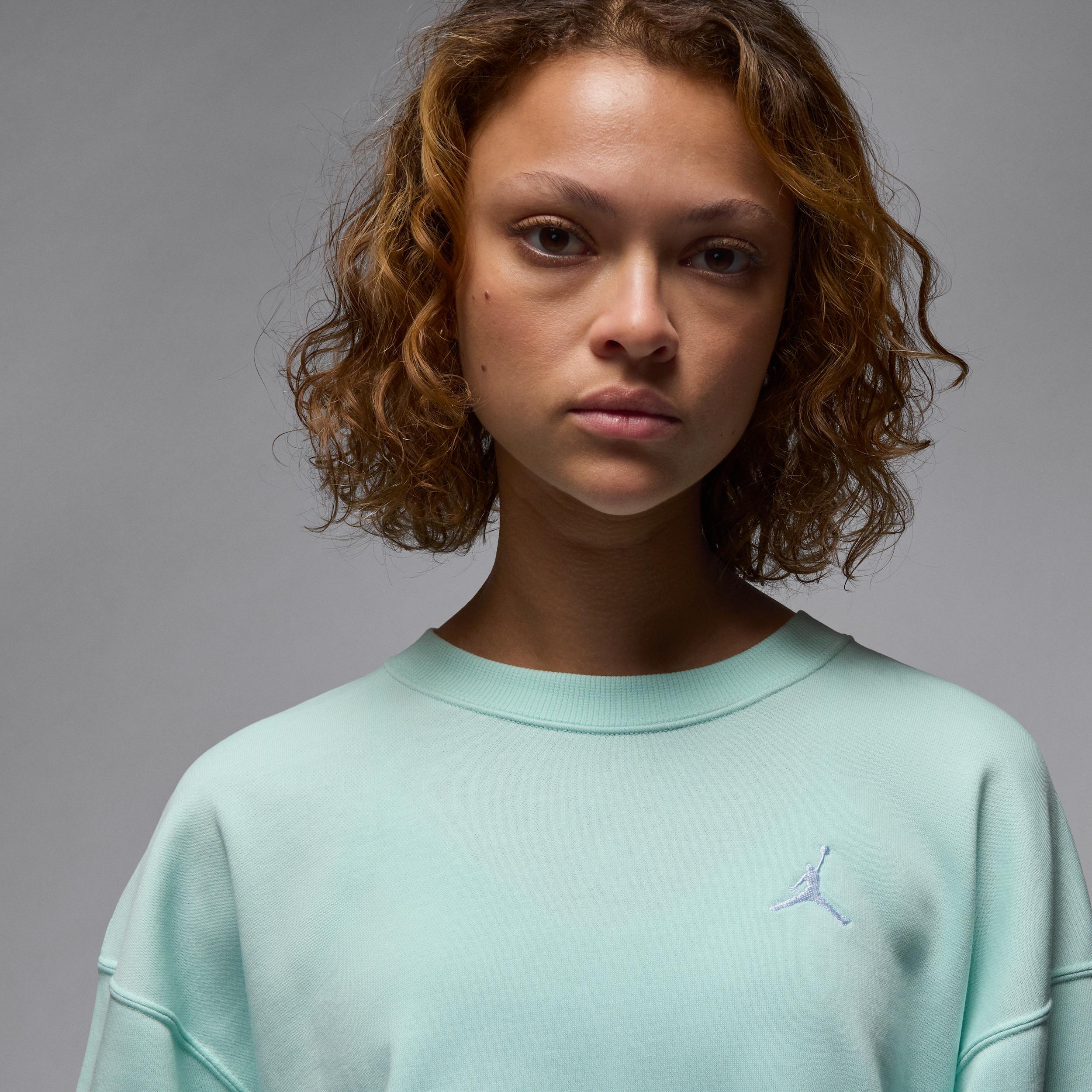 Women's Jordan Brooklyn Fleece French Terry Crew-Neck Sweatshirt Product Image