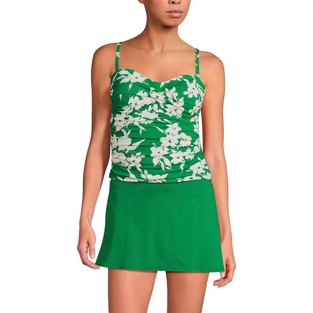 Women's Lands' End Bandeau Tankini Swimsuit Top, Size: 8, Black Product Image