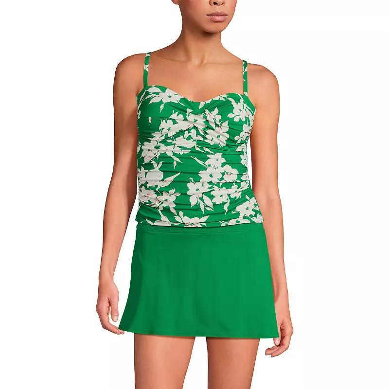 Women's Lands' End Bandeau Tankini Swimsuit Top, Size: 8, Black Product Image