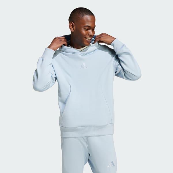 adidas ALL SZN Fleece Hoodie Black S Mens Product Image