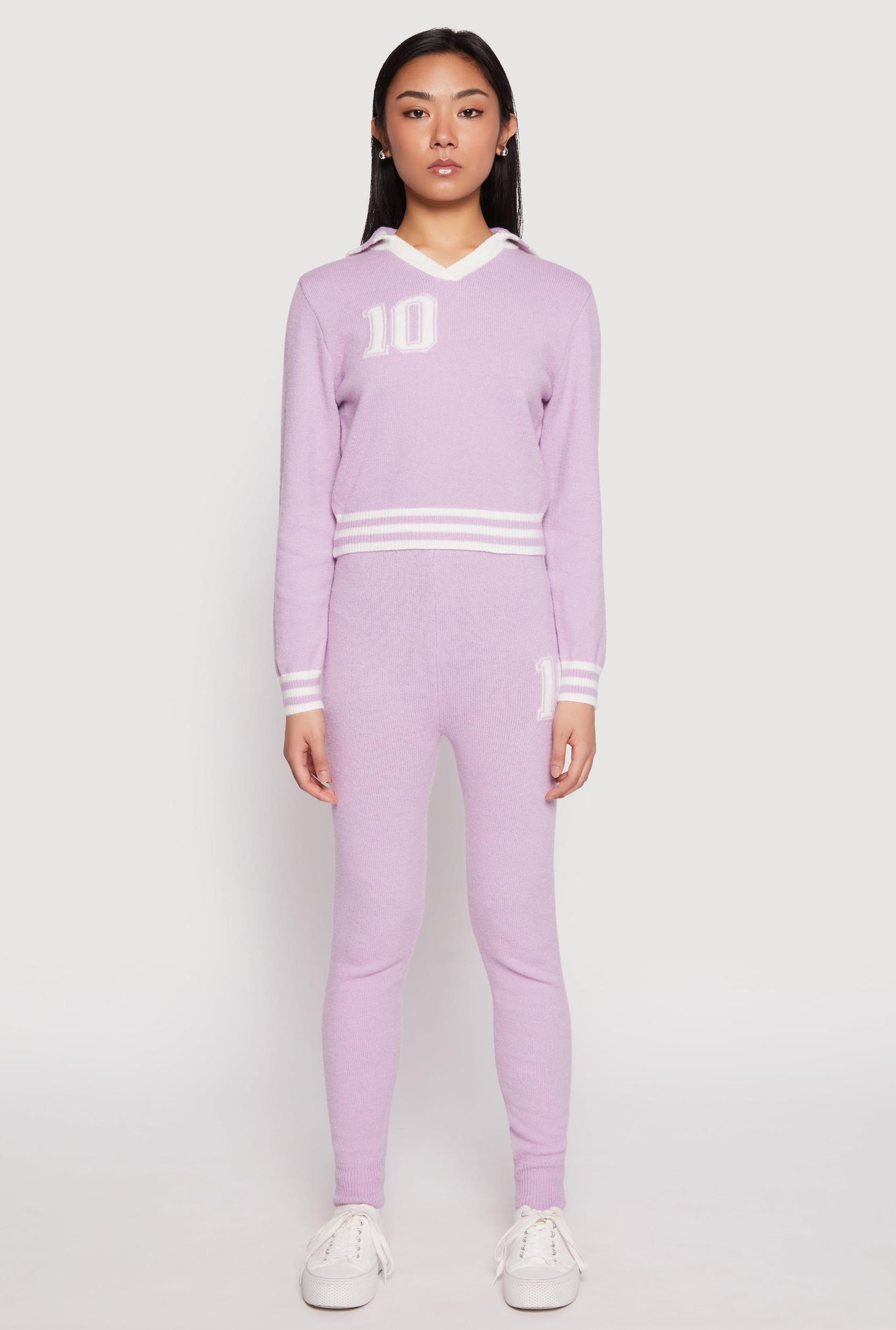 Womens Daisy Brushed Knit 10 High Waisted Sweatpants Product Image