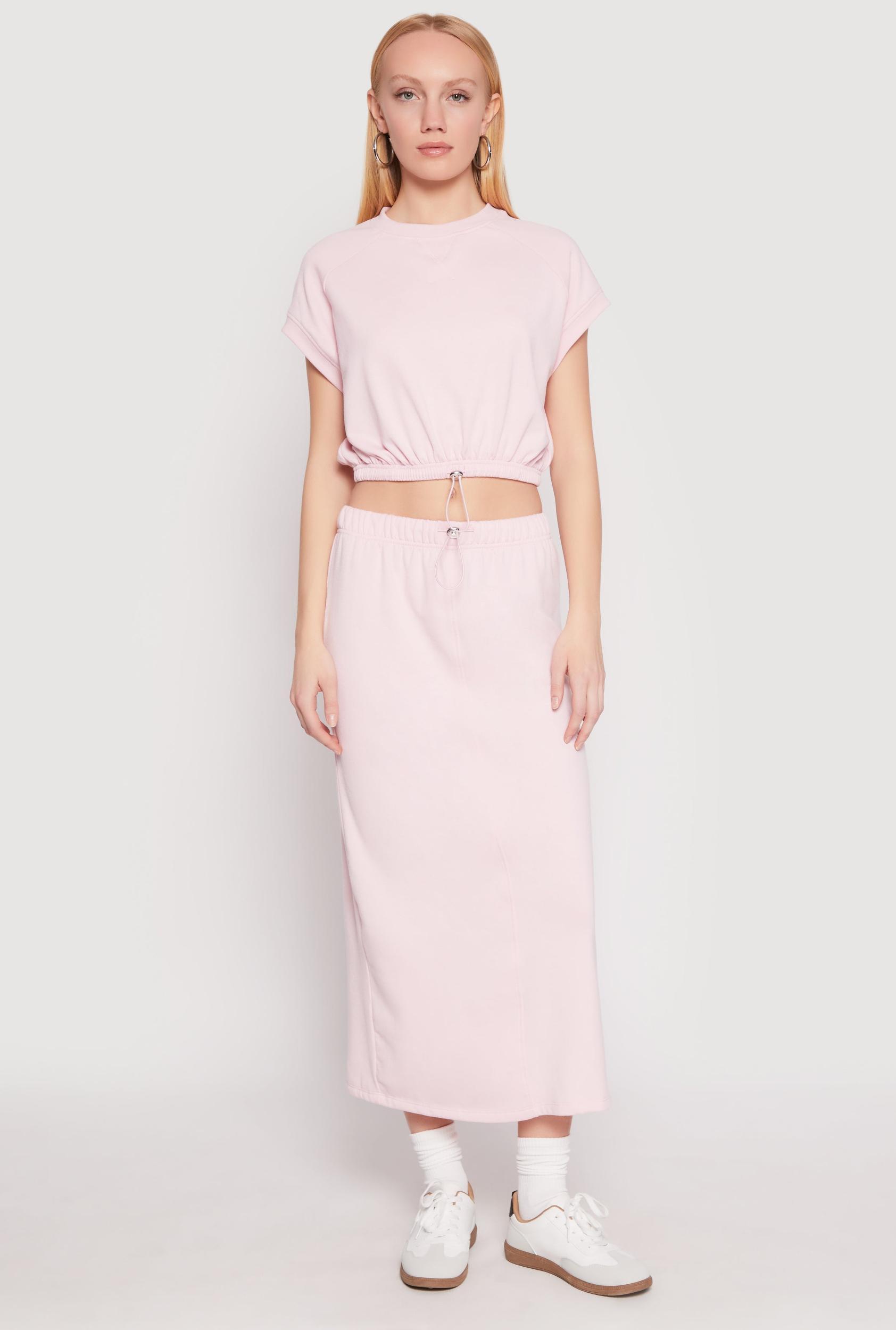 Womens Almost Famous Fleece Maxi Skirt Product Image